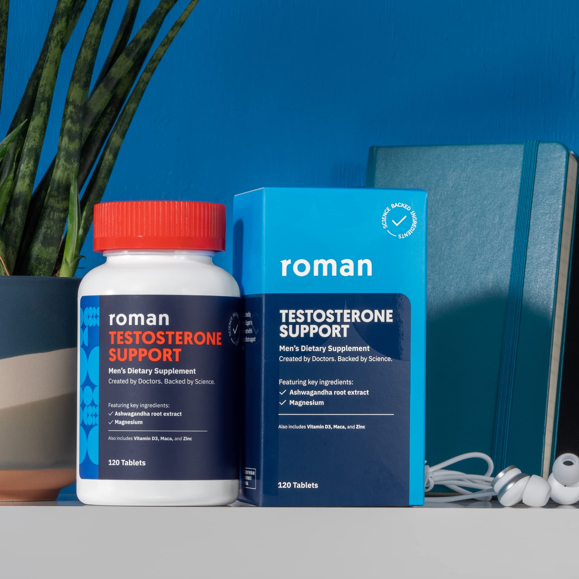Foto 8 pulgar | Suplemento Roman Testosterone Support 120 Comprimidos - Venta Internacional.