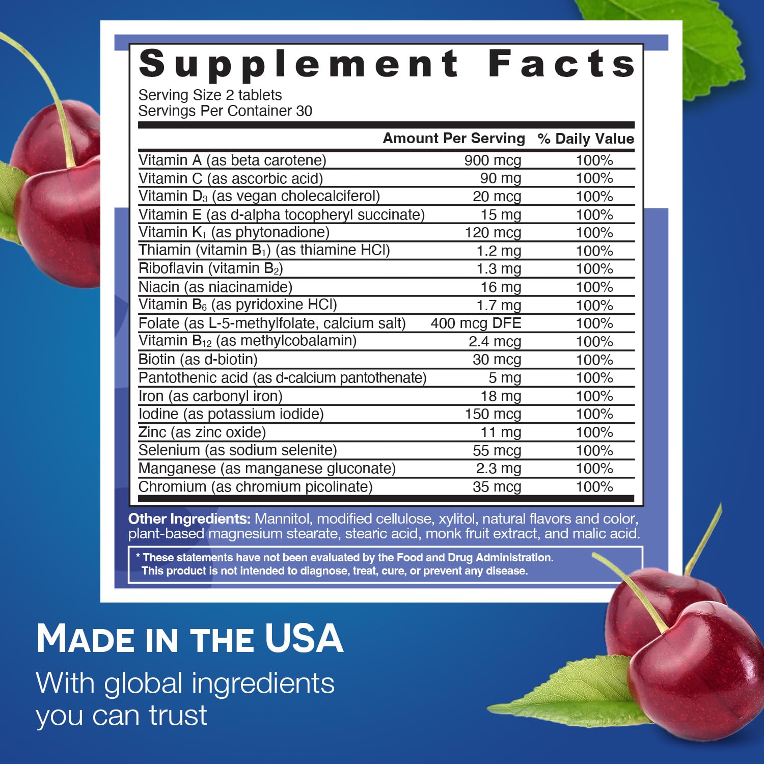 Foto 6 pulgar | Suplemento Multivitamínico Soluble Ez Melts Con Hierro Para 30 Días - Venta Internacional.