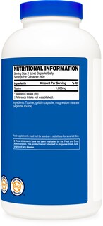 Foto 5 | Suplemento Nutricost Taurina 1000 Mg 400 Cápsulas - Venta Internacional.