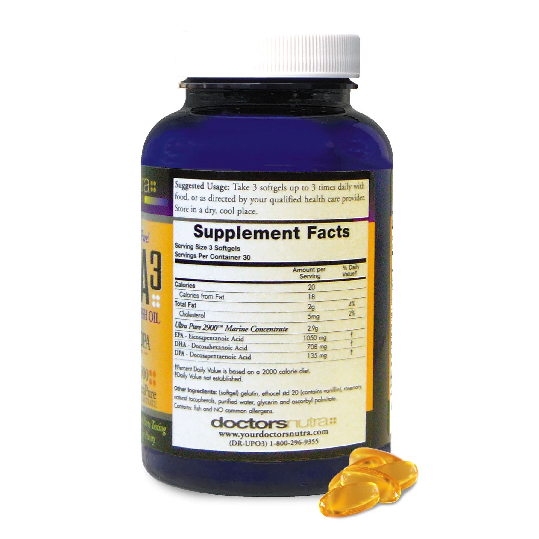Foto 3 pulgar | Aceite De Pescado Omega 3 Dpa Nutra Nutraceuticals De Supplement Doctors - Venta Internacional.
