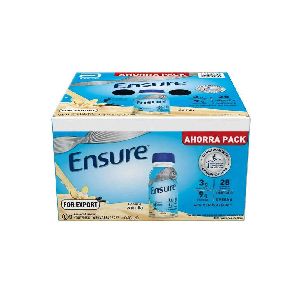 Foto 2 pulgar | Suplemento Alimenticio Adulto Ensure 237ml 16pz Vainilla