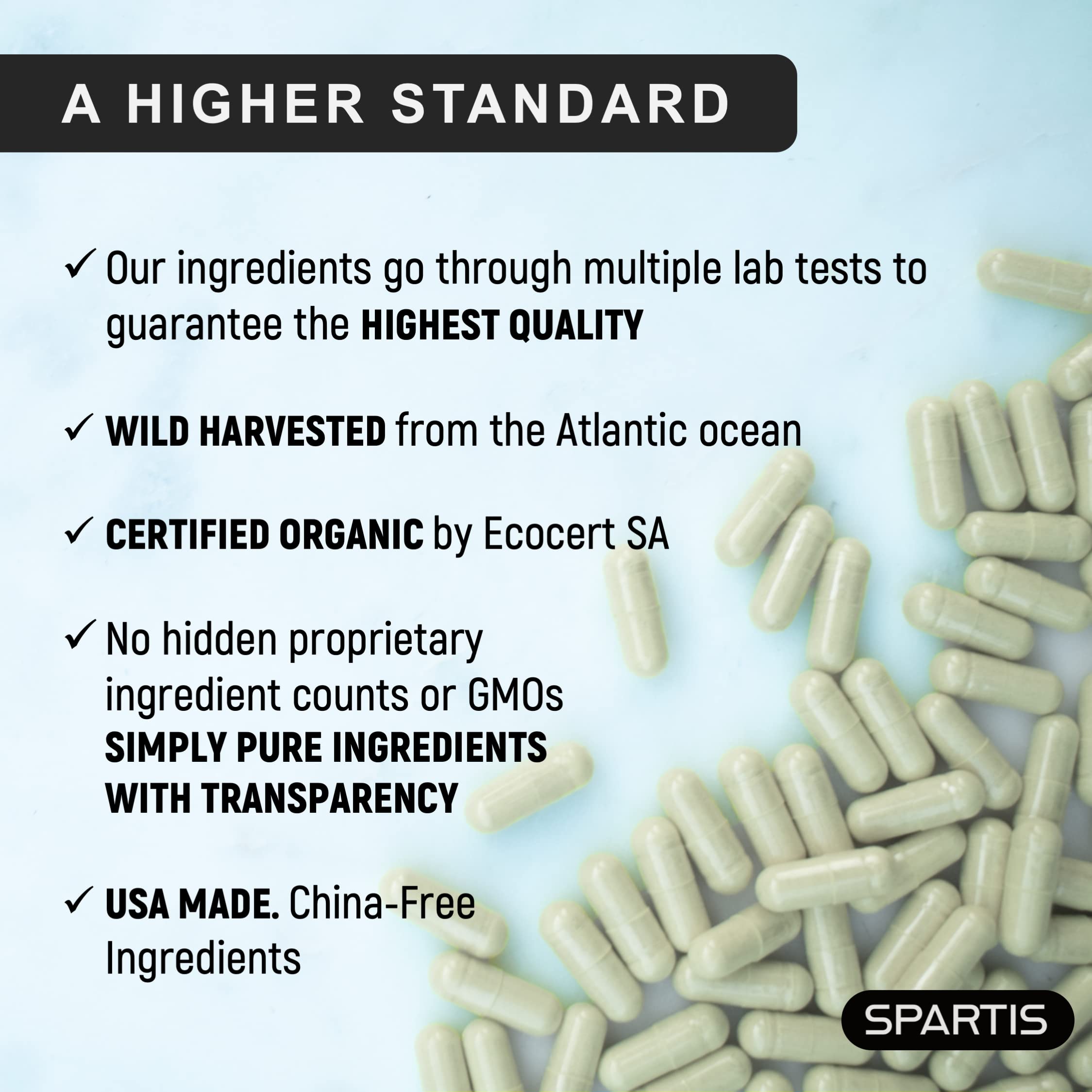 Foto 3 | Suplemento Spartis Sea Moss 2250 Mg Con Fucus Y Raíz De Bardana - Venta Internacional.