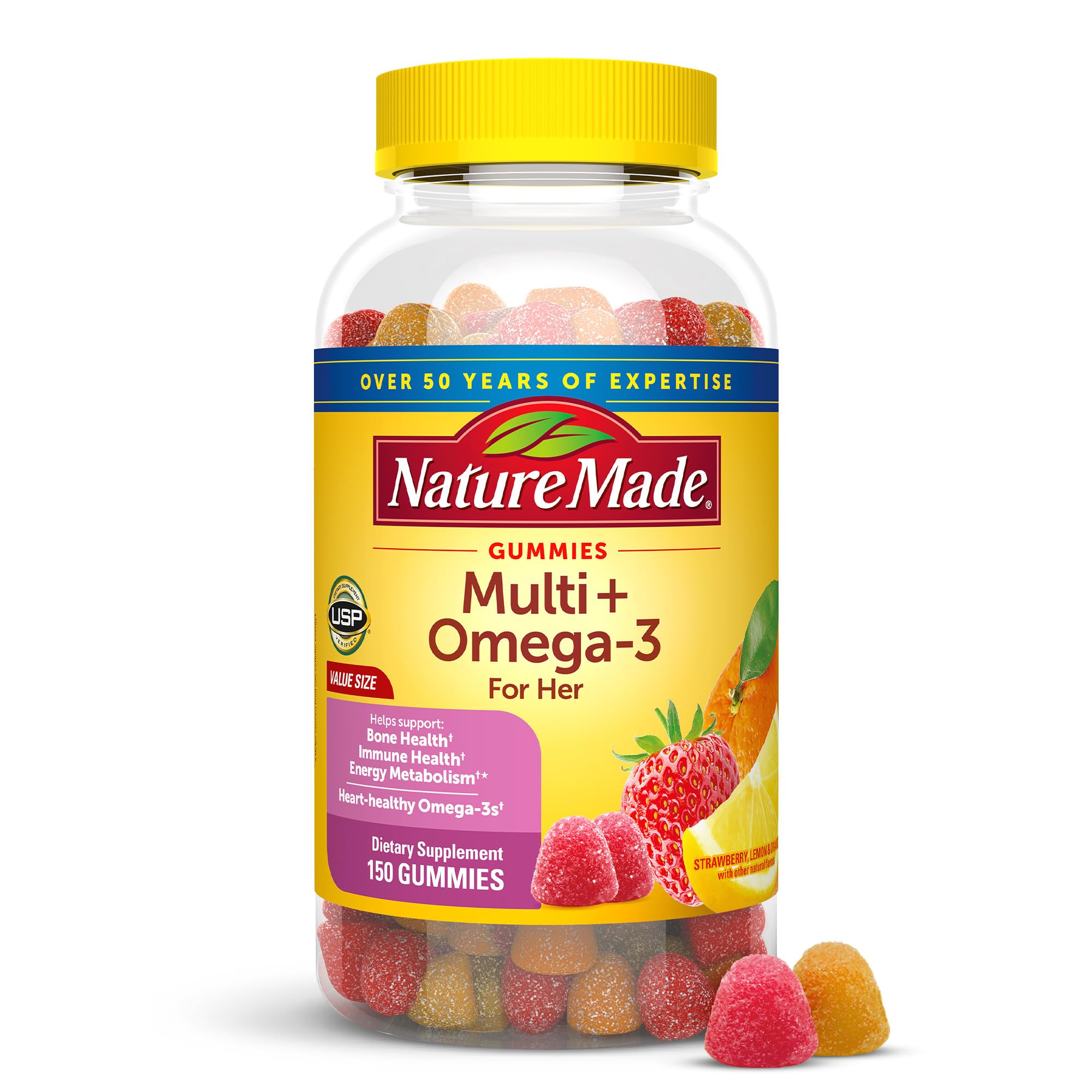 Suplemento Multivitamínico Nature Made Para Mujer, 150 Gomitas - Venta Internacional.