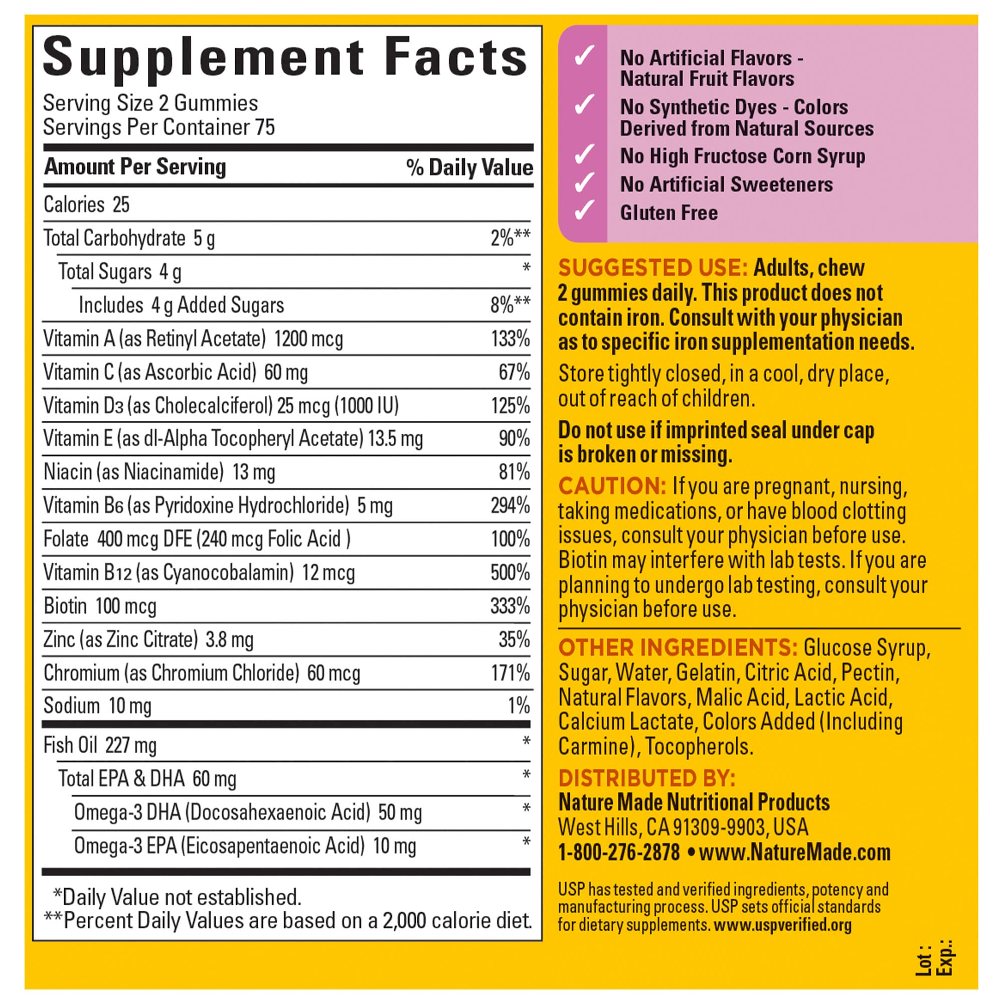Foto 7 pulgar | Suplemento Multivitamínico Nature Made Para Mujer, 150 Gomitas - Venta Internacional.