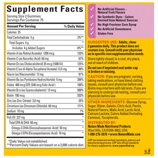 Foto 6 | Suplemento Multivitamínico Nature Made Para Mujer, 150 Gomitas - Venta Internacional.