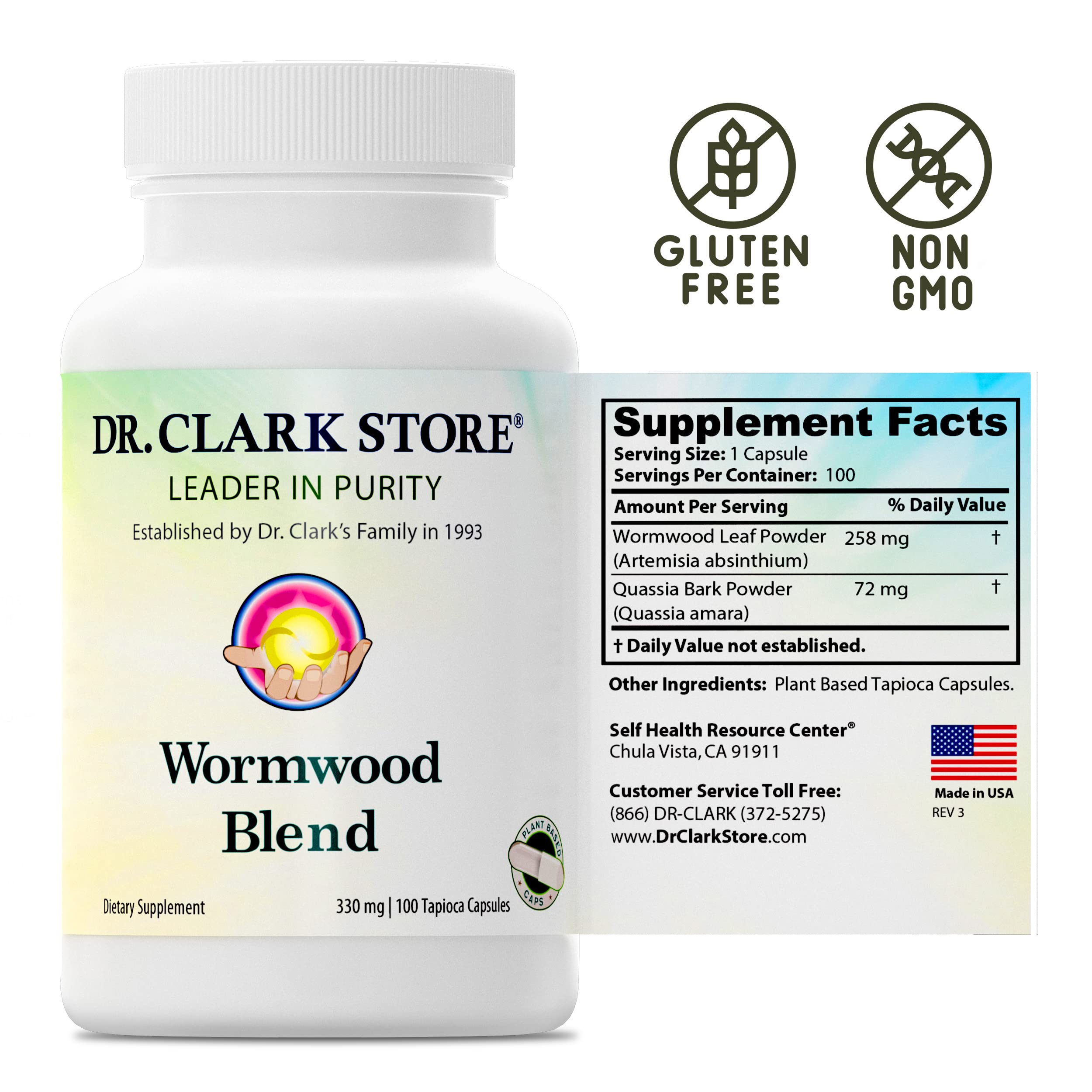 Foto 7 pulgar | Suplemento Dr. Clark Superblend, Cápsulas De Ajenjo, 100 X 330 Mg - Venta Internacional.