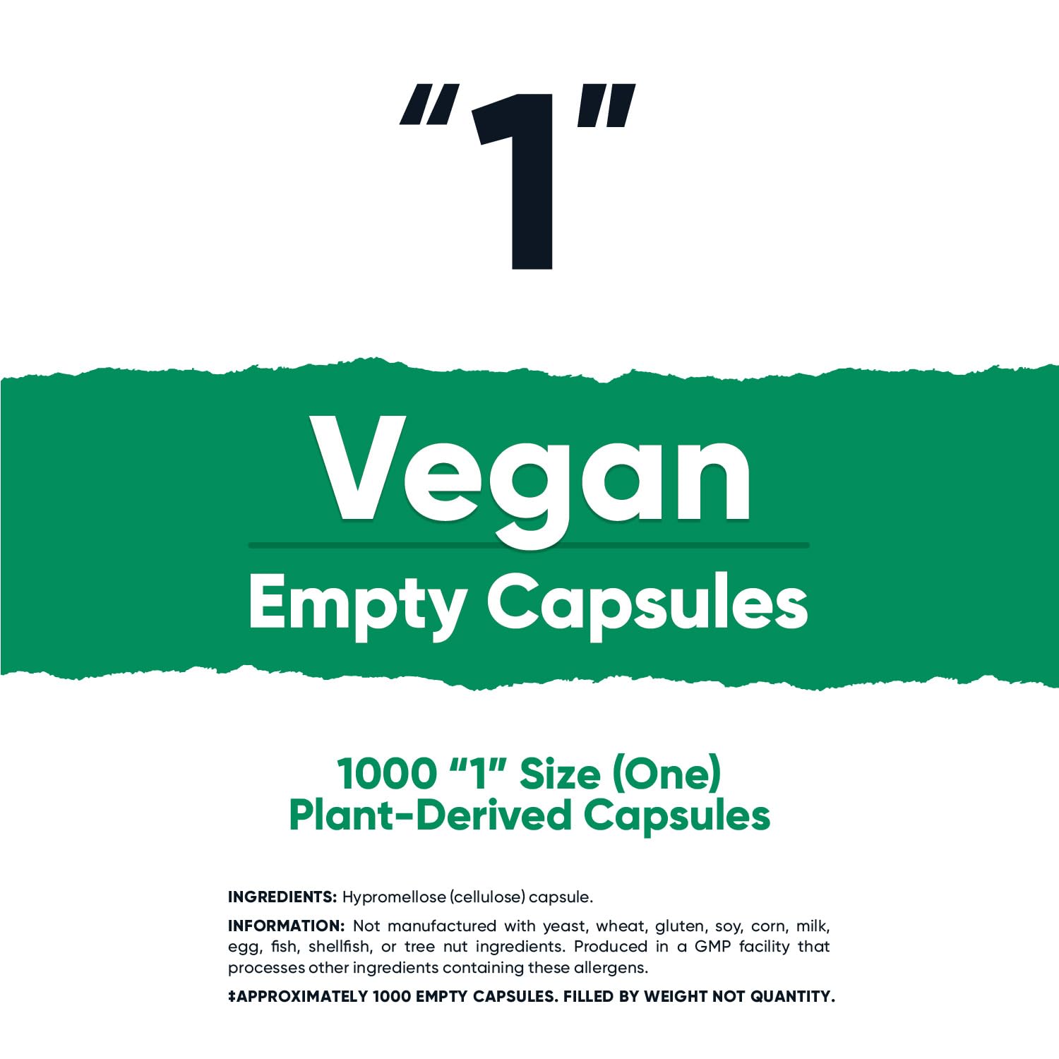 Foto 3 pulgar | Cápsulas Vacías Nutricost, Tamaño 1, Veganas, 1000 Cápsulas Transparentes - Venta Internacional.