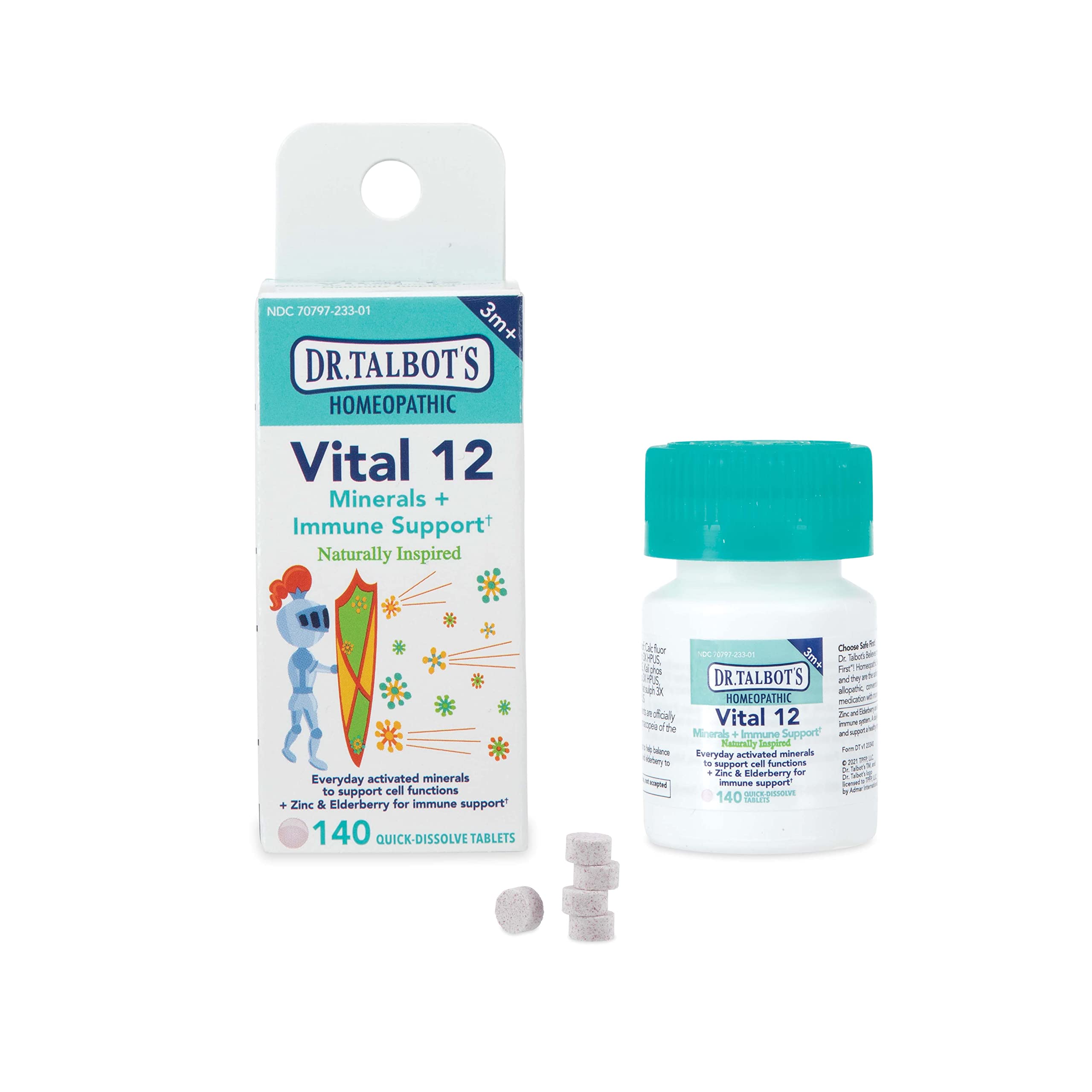 Foto 2 pulgar | Suplemento Dr. Talbot's Vital 12 Tabletas, 140 Unidades - Venta Internacional.