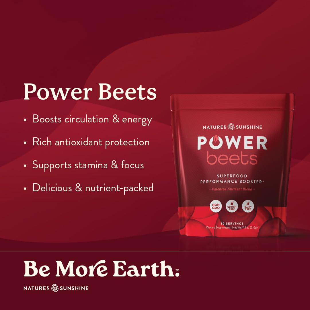 Foto 3 pulgar | Suplemento Nature's Sunshine Power Beets Para 30 Porciones - Venta Internacional.