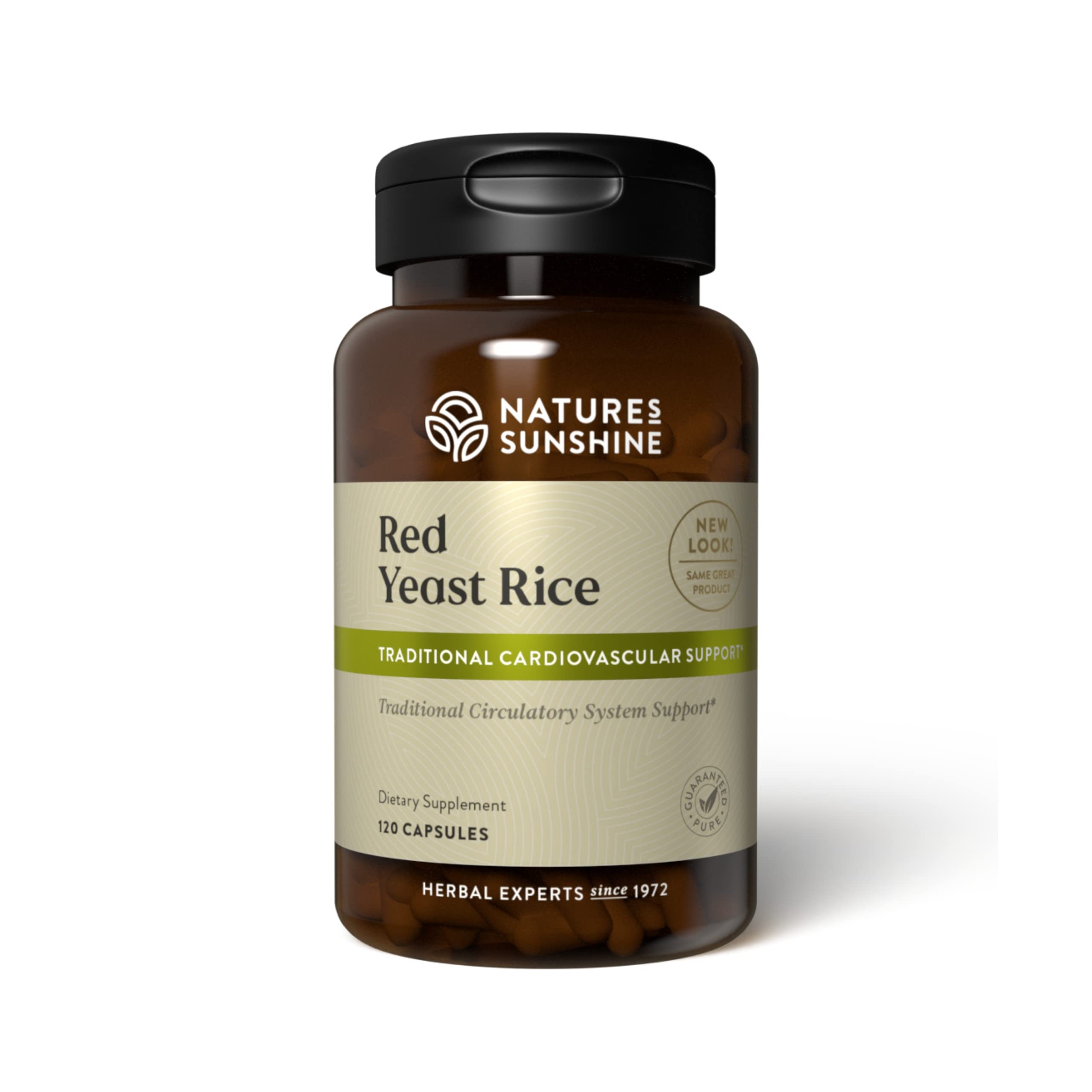 Suplemento Nature's Sunshine De Arroz De Levadura Roja 120 Cápsulas - Venta Internacional.