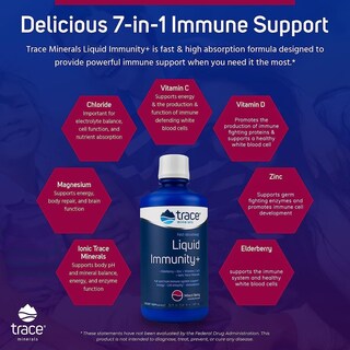 Foto 4 | Suplemento Trace Minerals Immunity Plus De 30 Ml Con Saúco - Venta Internacional.