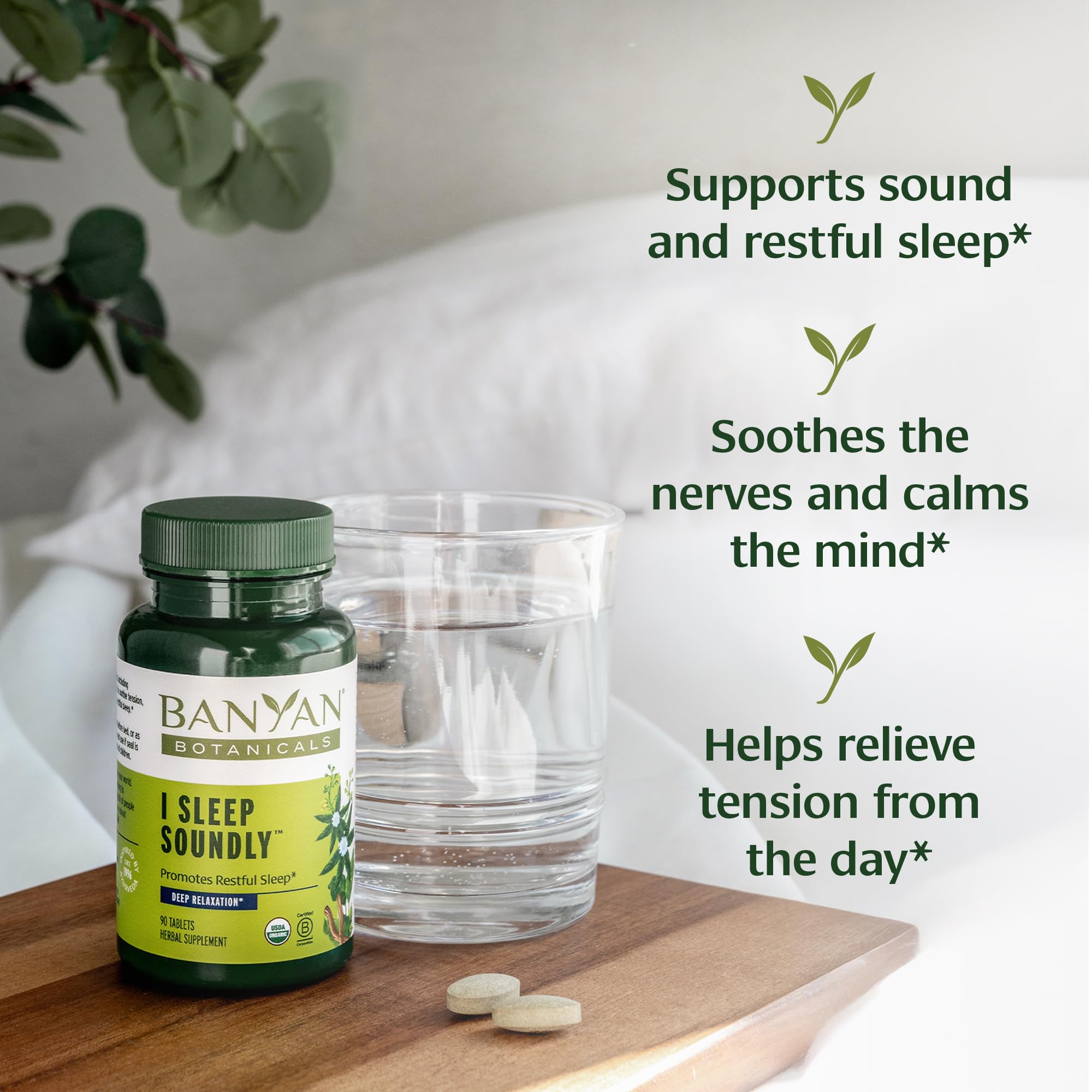 Foto 6 pulgar | Suplemento Para Dormir Banyan Botanicals I Sleep Soundly 90 Comprimidos - Venta Internacional.