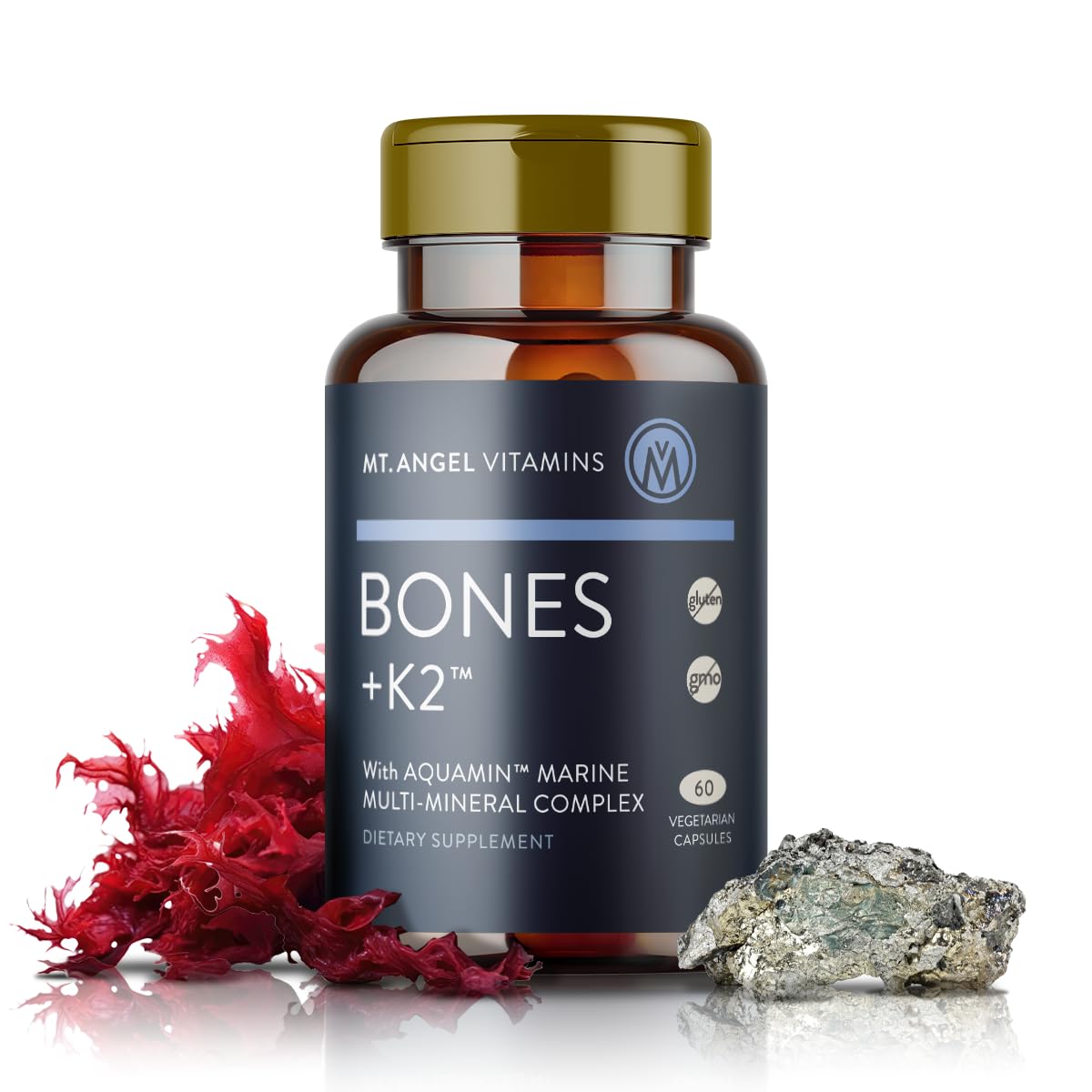 Foto 2 pulgar | Suplemento Mt. Angel Vitamins Bones + K2 Con Aquamin 1600 Mg - Venta Internacional.
