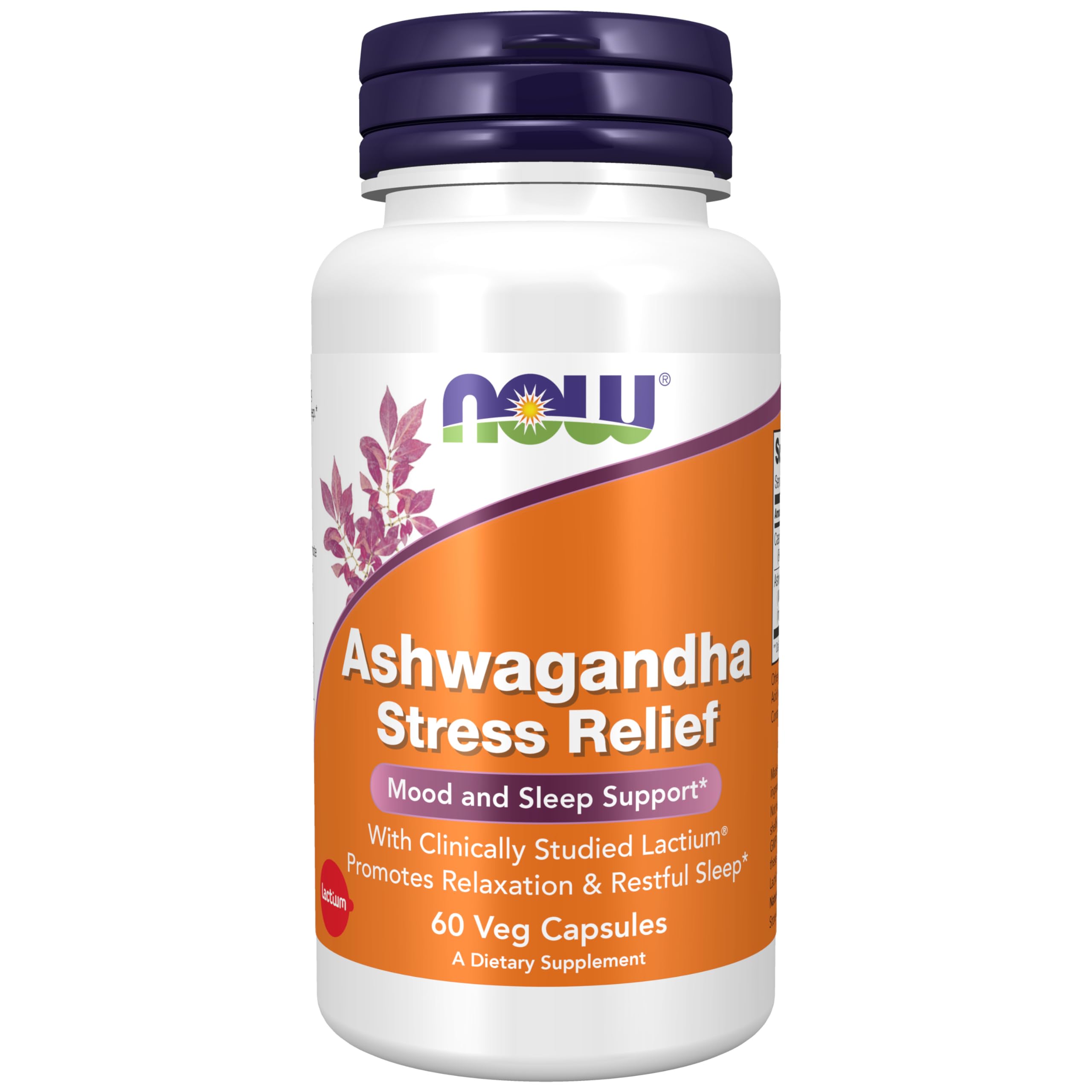 Foto 2 pulgar | Supplements Now Foods Ashwagandha Stress Relief 60 Cápsulas - Venta Internacional.