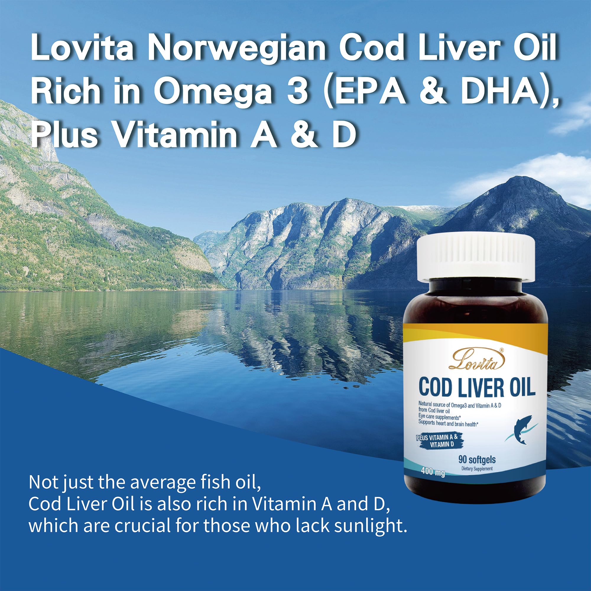 Foto 4 pulgar | Suplemento De Aceite De Hígado De Bacalao Noruego Lovita 90 Cápsulas Blandas (x3) - Venta Internacional.