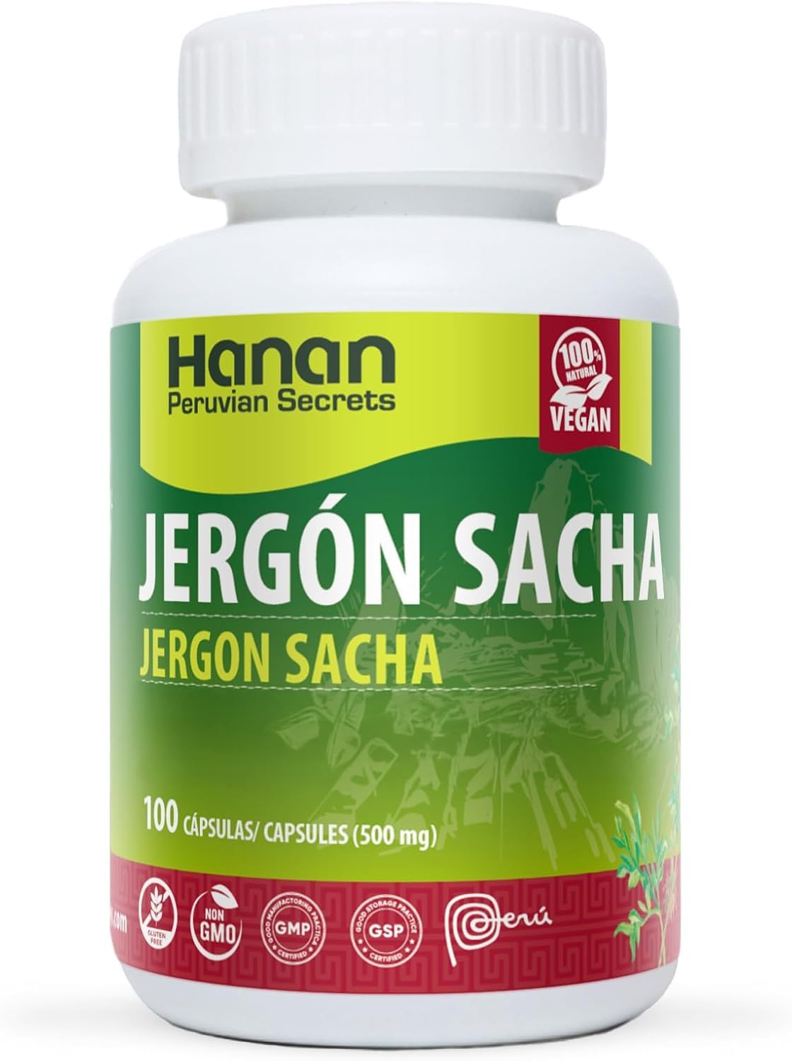 Foto 1 | Suplemento Hanan Jergon Sacha 100 Cápsulas - Venta Internacional.