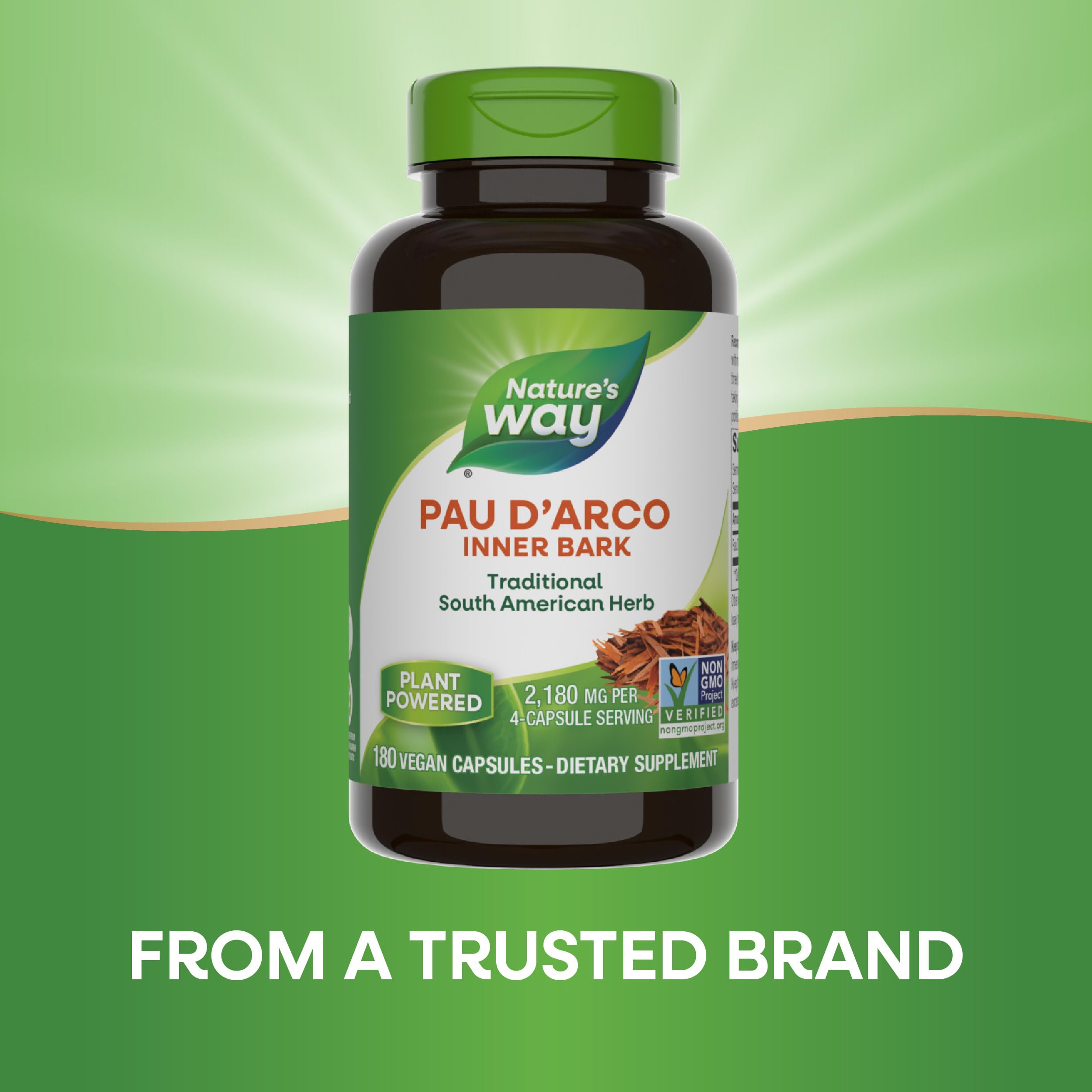 Foto 4 | Suplemento Nature's Way Pau D'arco Inner Bark 180 Cápsulas - Venta Internacional.