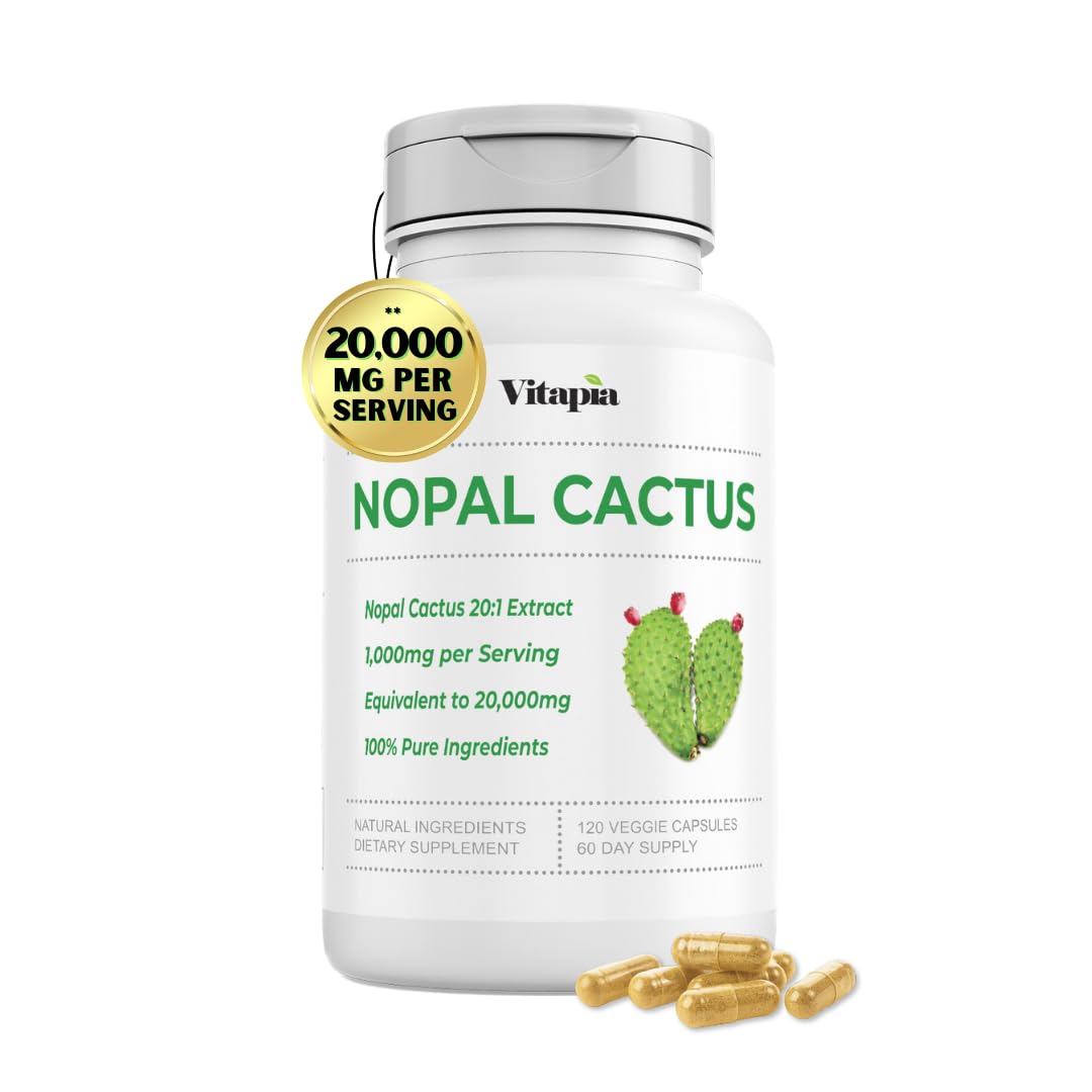 Foto 2 pulgar | Suplemento Vitapia: Extracto De Nopal, 20.000 Mg, 120 Cápsulas - Venta Internacional.