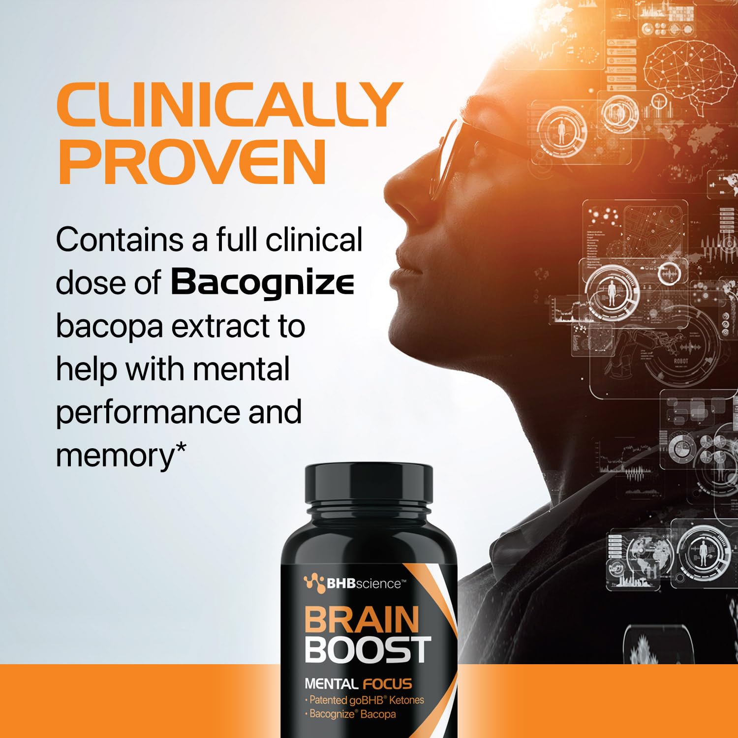 Foto 5 pulgar | Suplemento Real Ketones Brain Booster Con Bacopa Monnieri - Venta Internacional.