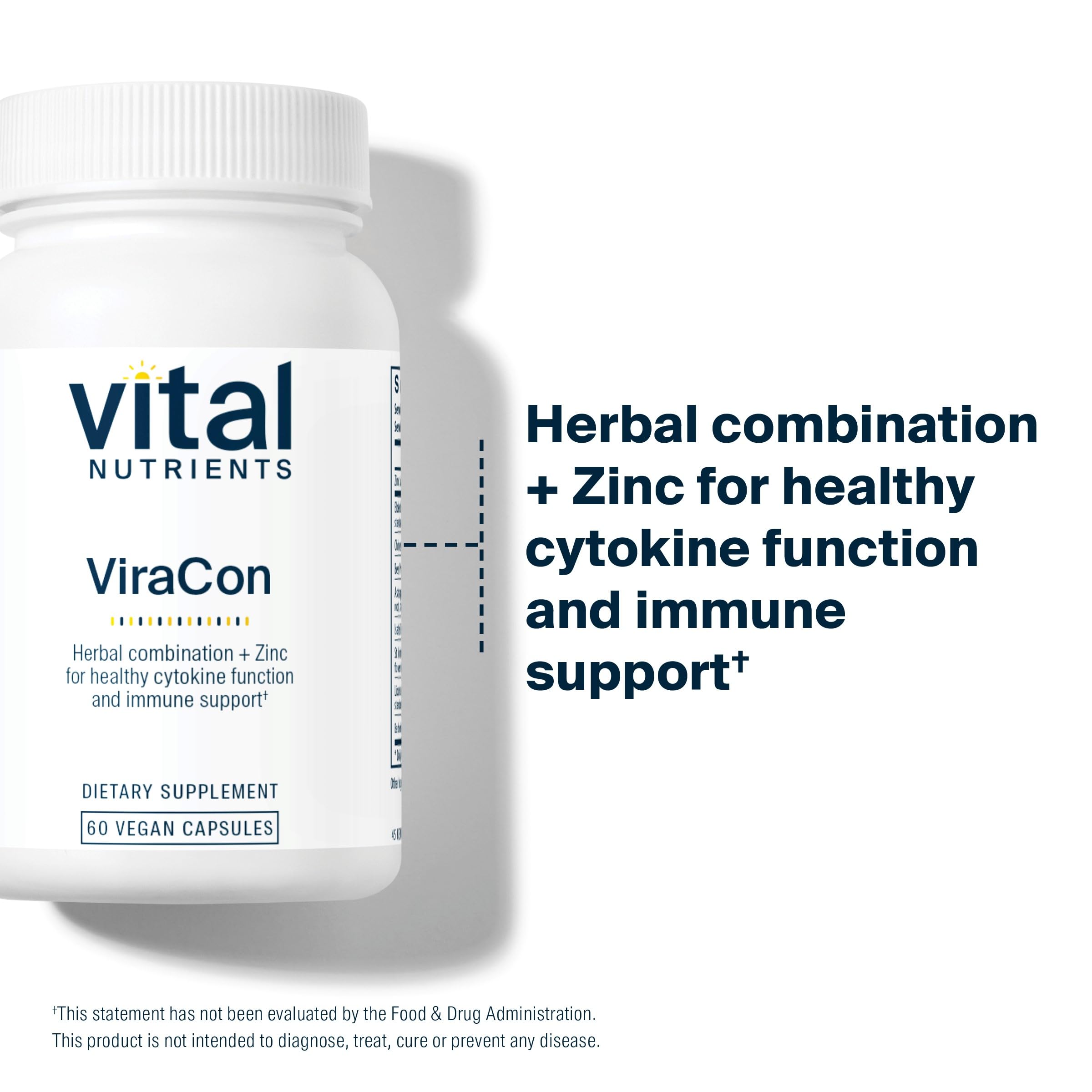 Foto 4 pulgar | Suplemento Vital Nutrients Viracon Vegan 60 Cápsulas - Venta Internacional.