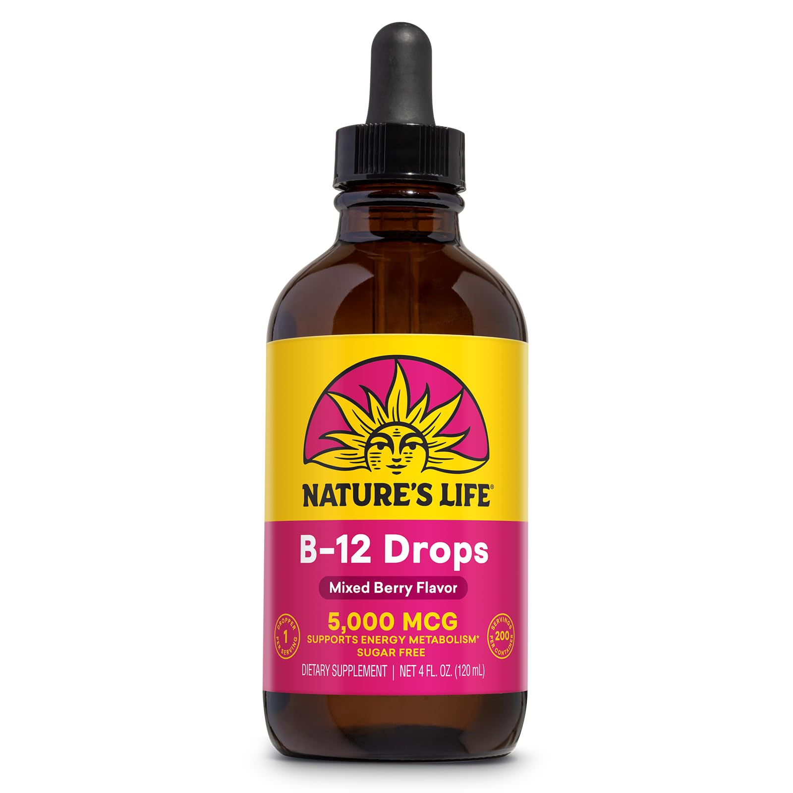 Foto 2 pulgar | Suplemento Nature's Life B12 Drops 5000 Mcg De Vitamina B12 120 Ml - Venta Internacional.