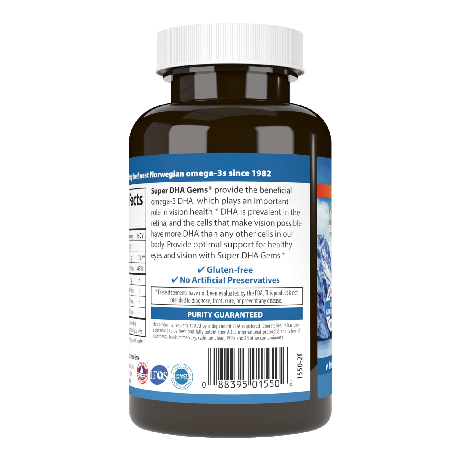 Foto 4 pulgar | Suplementos Carlson Super Dha Gems 500 Mg De Dha 60 Cápsulas Blandas - Venta Internacional.