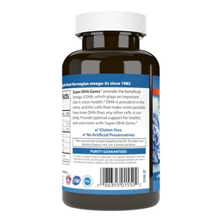 Foto 3 | Suplementos Carlson Super Dha Gems 500 Mg De Dha 60 Cápsulas Blandas - Venta Internacional.