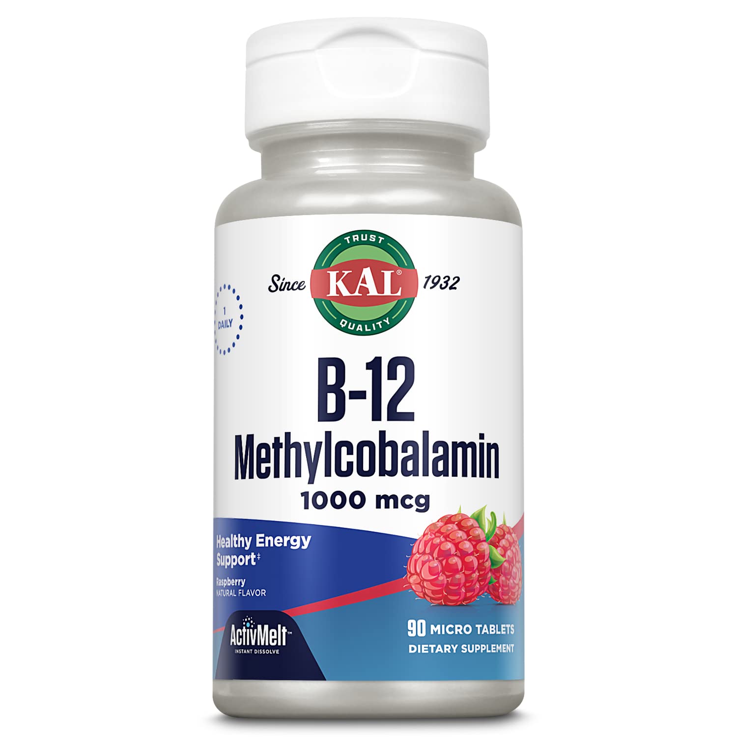 Foto 2 pulgar | Suplemento Kal De Vitamina B12, Metilcobalamina, 1000 Mcg, 90 Tabletas - Venta Internacional.