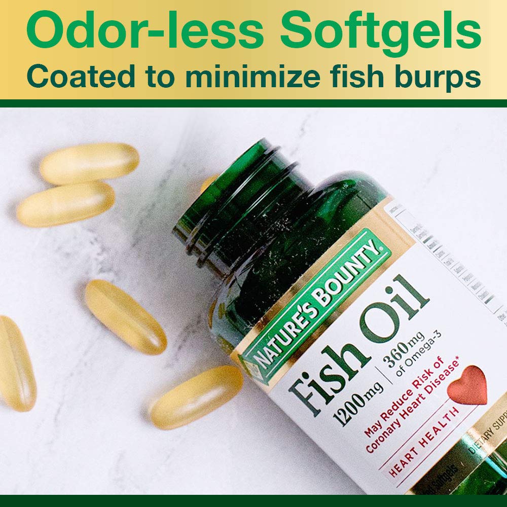 Foto 6 pulgar | Suplemento De Aceite De Pescado Nature's Bounty 1200 Mg 360 Mg De Omega-3 - Venta Internacional.