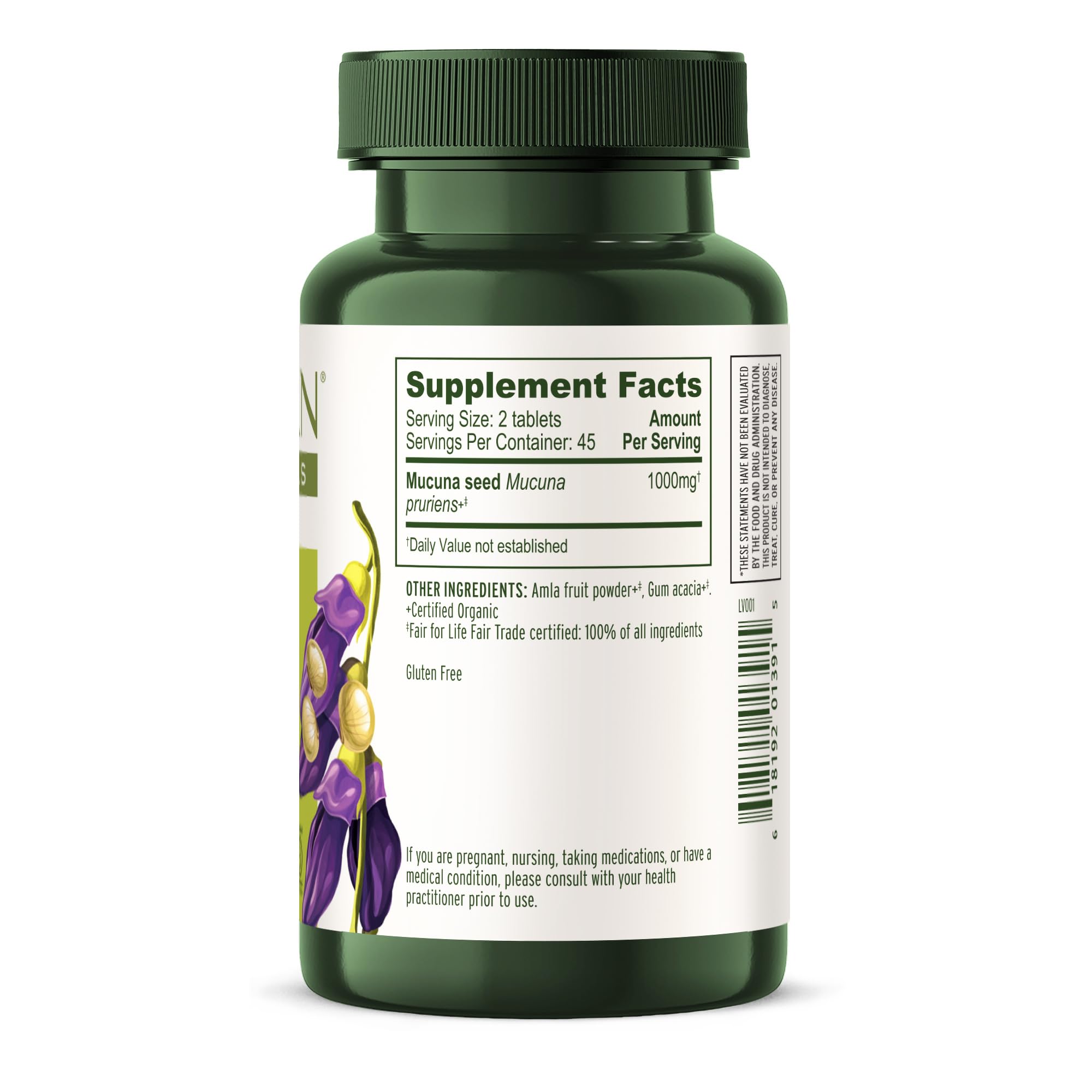 Foto 4 pulgar | Tableta Herbaria Banyan Botanicals Mucuna Pruriens 90 Comprimidos - Venta Internacional.