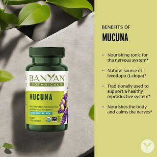 Foto 4 | Tableta Herbaria Banyan Botanicals Mucuna Pruriens 90 Comprimidos - Venta Internacional.