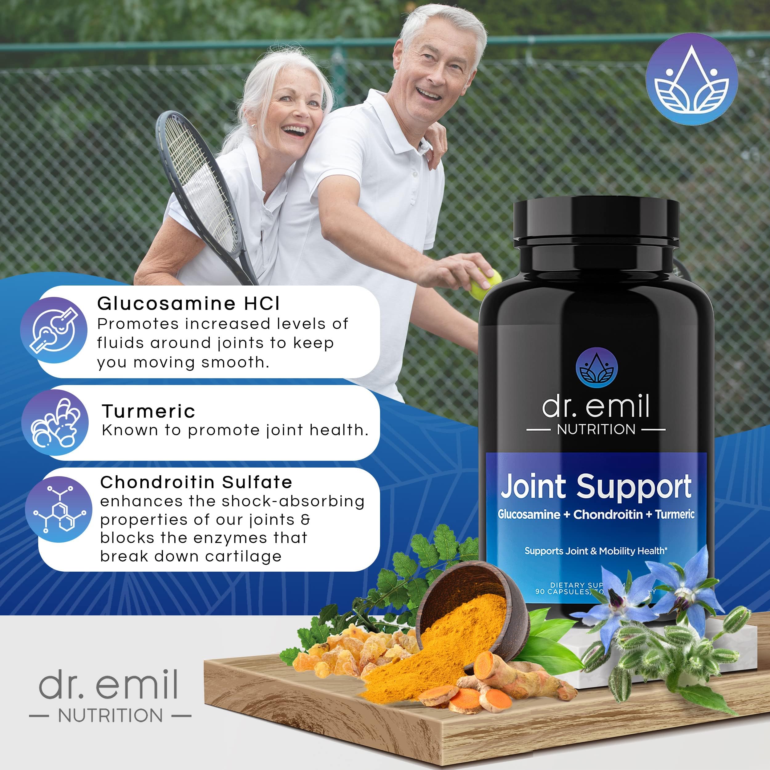 Foto 3 pulgar | Suplemento Para Ayudar A Las Articulaciones Dr. Emil Nutrition Con Glucosamina 60 Cápsulas - Venta Internacional.