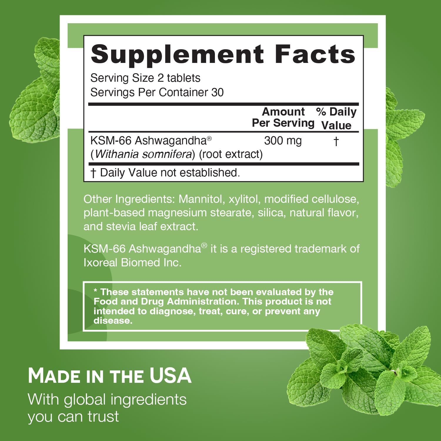Foto 6 pulgar | Suplemento Ez Melts Ksm-66 Soluble De Ashwagandha 300 Mg - Venta Internacional.