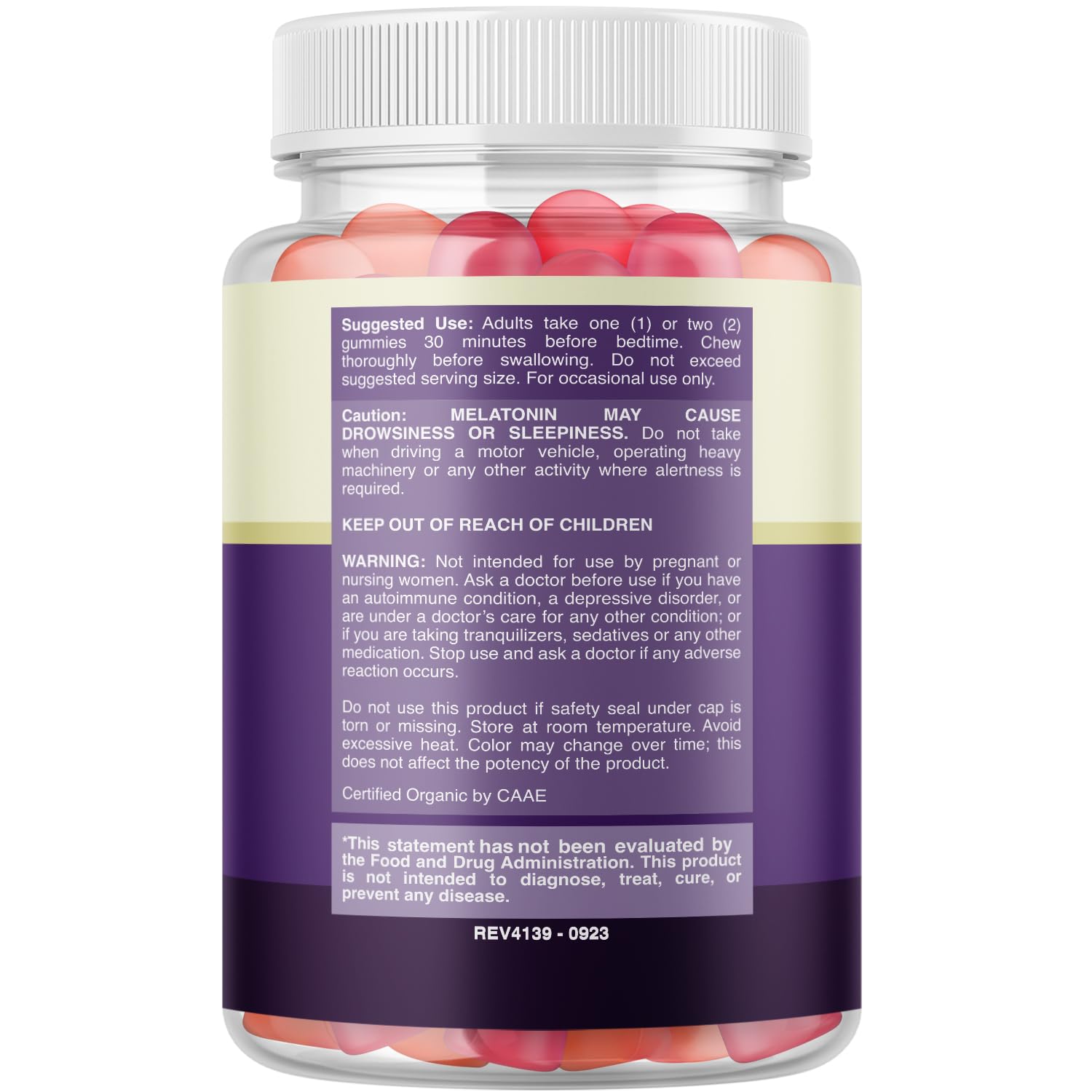Foto 3 pulgar | Gomitas De Melatonina Natures Craft, 10 Mg, Orgánicas Y Veganas, 30 Días - Venta Internacional.