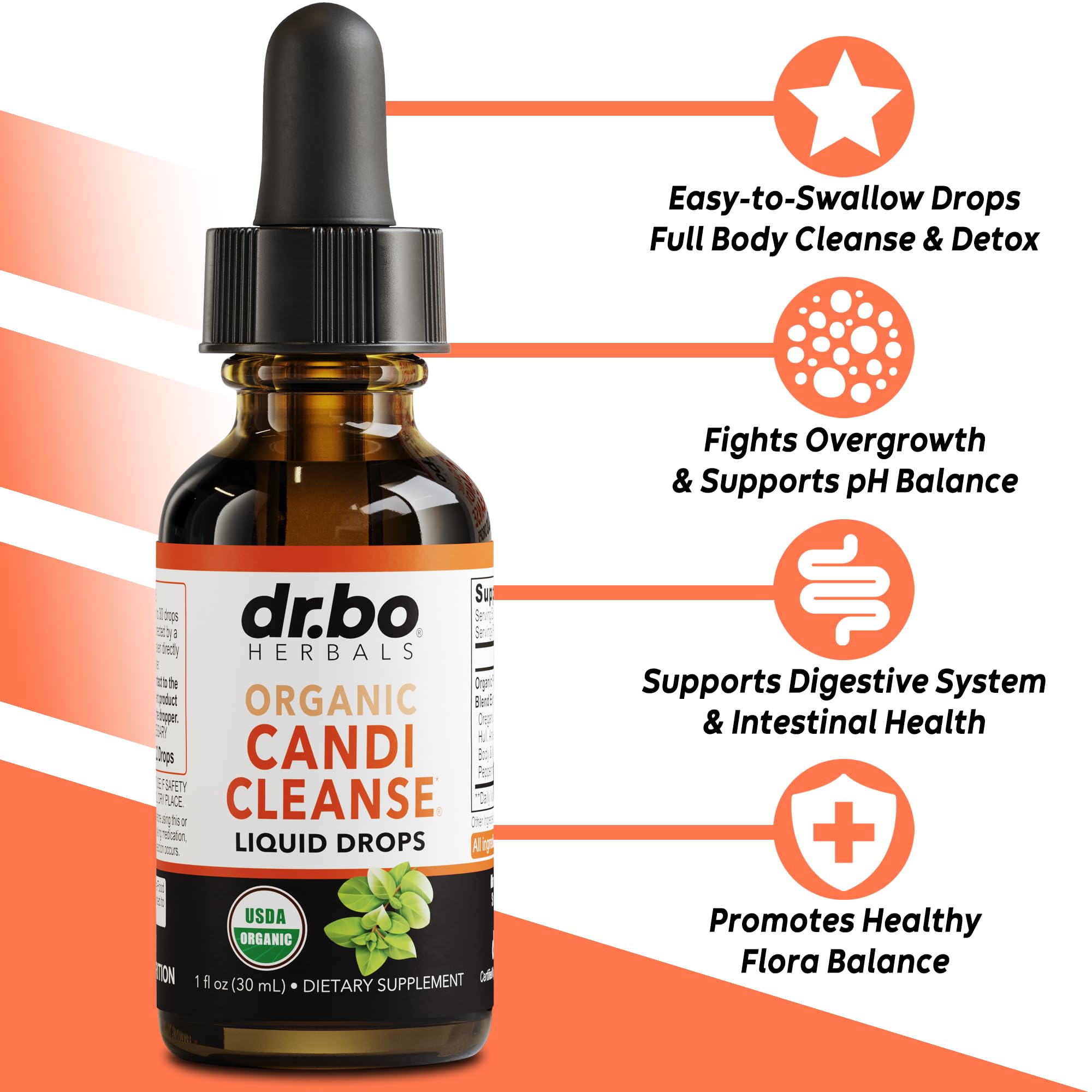 Foto 3 pulgar | Suplemento En Gotas Dr. Bo Candi Cleanse Support, 30 Ml - Venta Internacional.