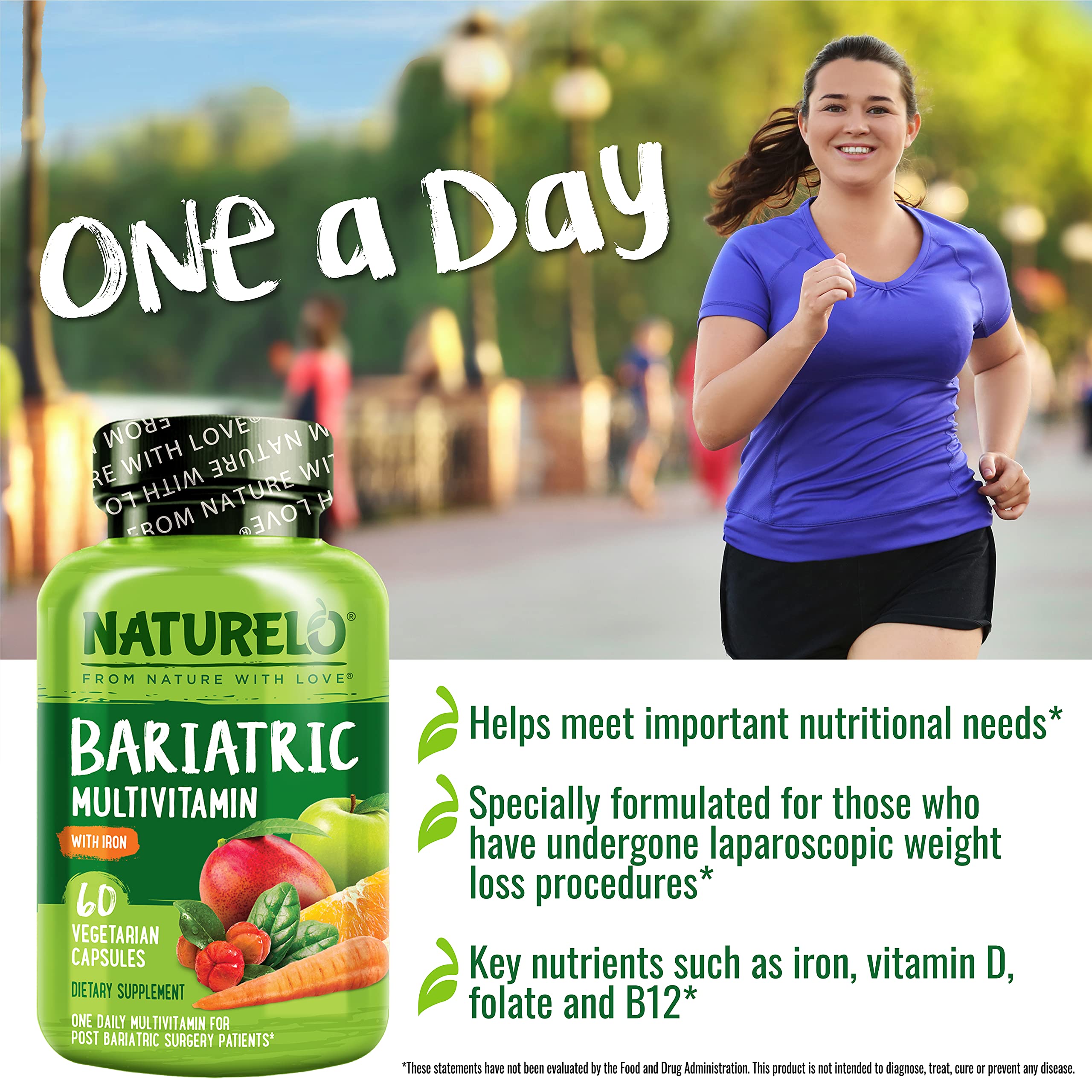 Foto 6 | Suplemento Multivitamínico Bariátrico Naturelo 60 Cápsulas Vegetarianas - Venta Internacional.