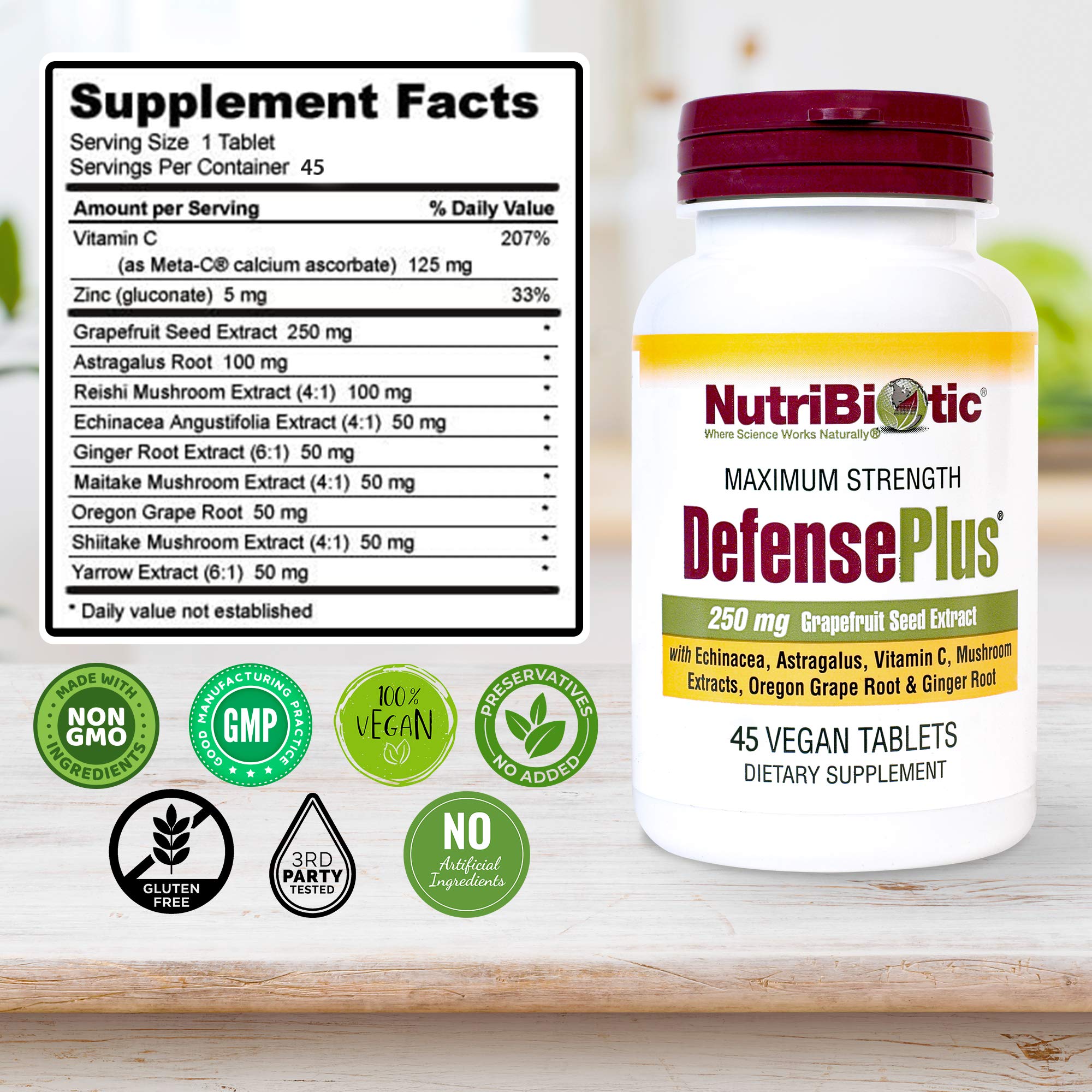 Foto 6 pulgar | Suplemento Nutribiotic Defenseplus 45 Tabletas Para Apoyar El Sistema Inmunológico - Venta Internacional.