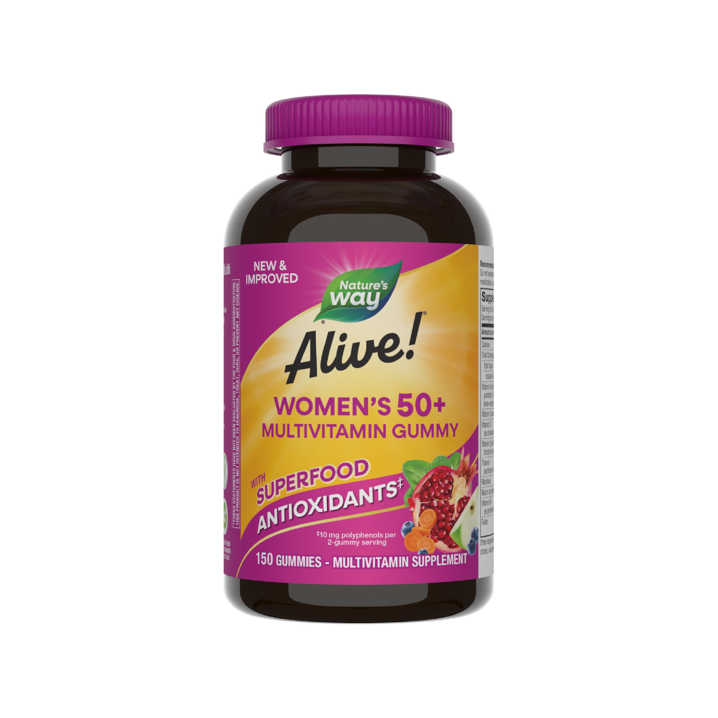 Foto 2 pulgar | Gomitas Multivitamínicas Nature's Way Alive Para Mujeres Mayores De 50 Años, 150 Unidades - Venta Internacional.