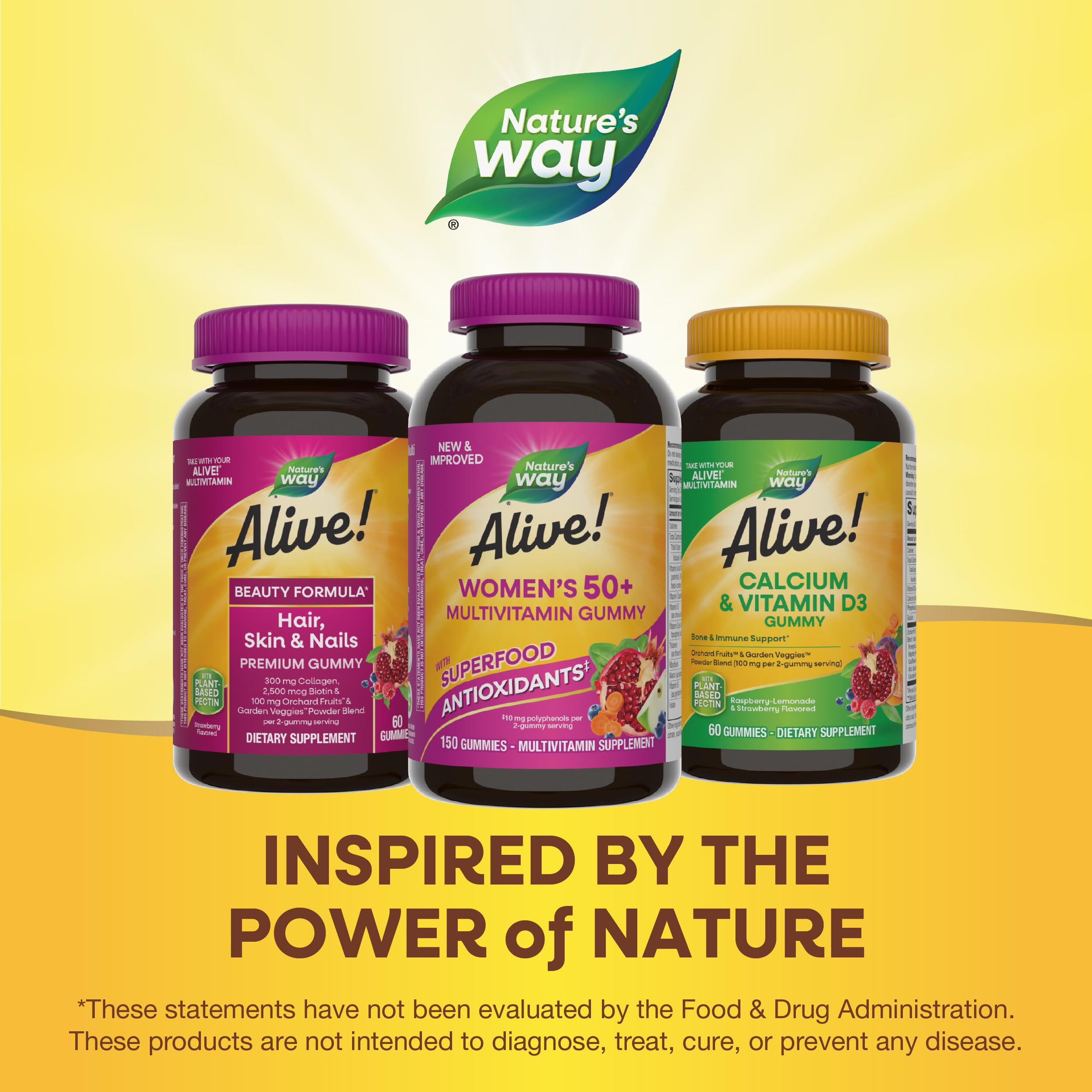 Foto 8 pulgar | Gomitas Multivitamínicas Nature's Way Alive Para Mujeres Mayores De 50 Años, 150 Unidades - Venta Internacional.