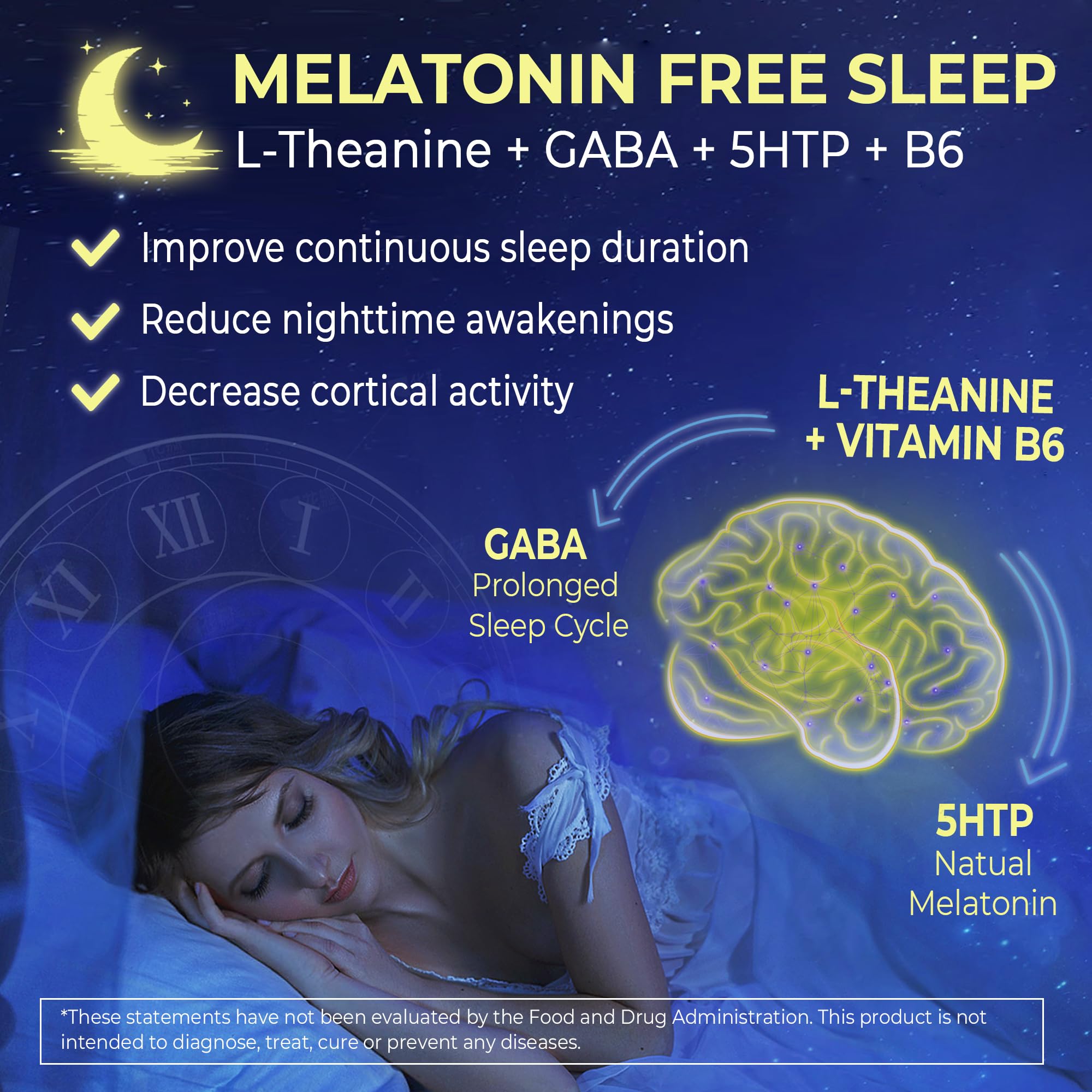 Foto 6 pulgar | Gominolas Para Dormir Neviss L-teanina Liposomal 200 Mg Glicinato De Magnesio 400 Mg - Venta Internacional.