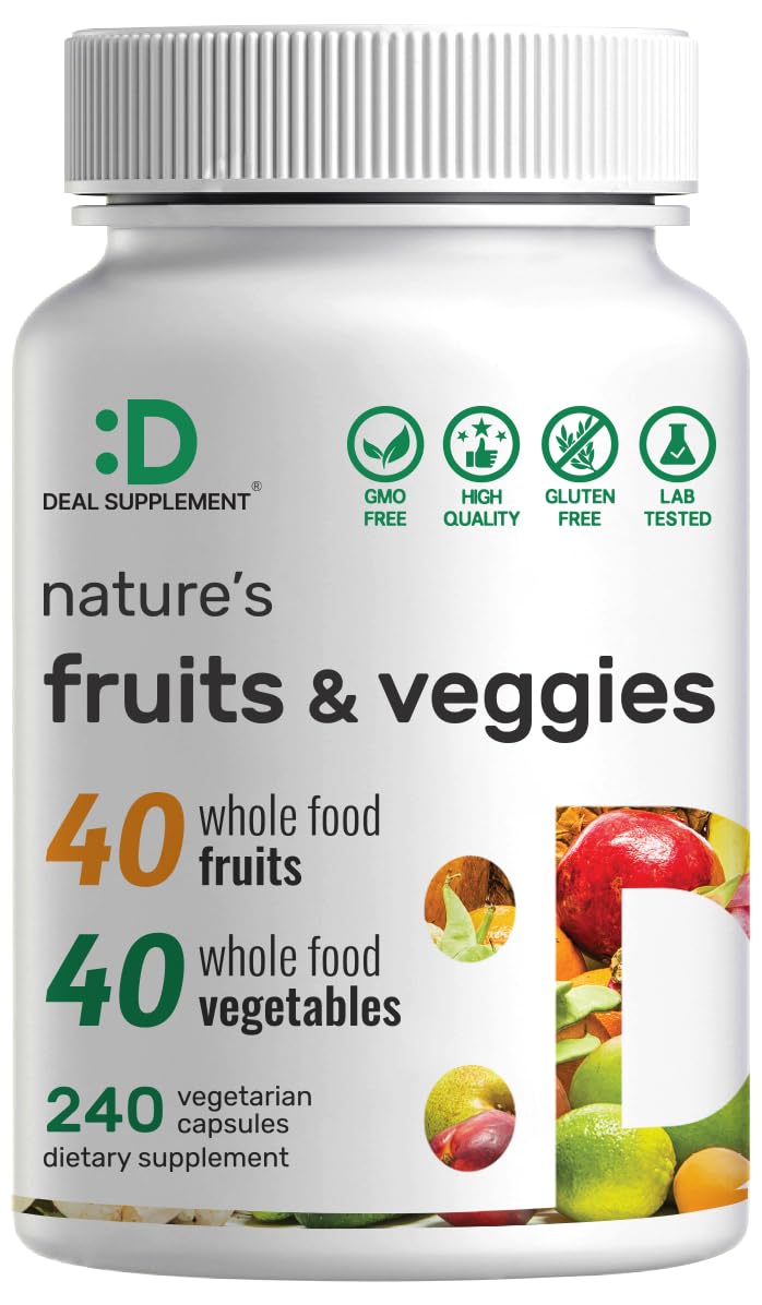 Foto 1 | Suplemento Nature's Fruits & Veggies 240 Cápsulas Vegetarianas - Venta Internacional.