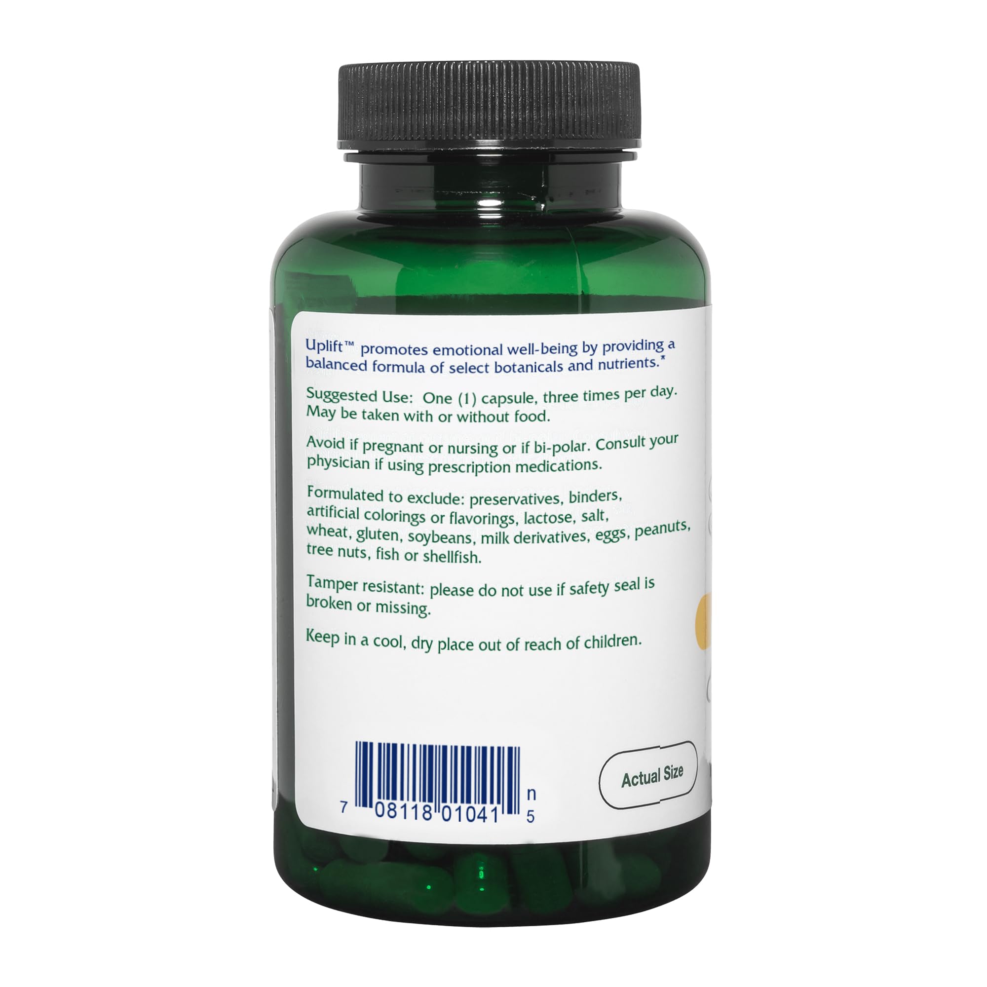 Foto 3 | Suplemento Vitanica Uplift Mood Emotional Support 120 Cápsulas - Venta Internacional.