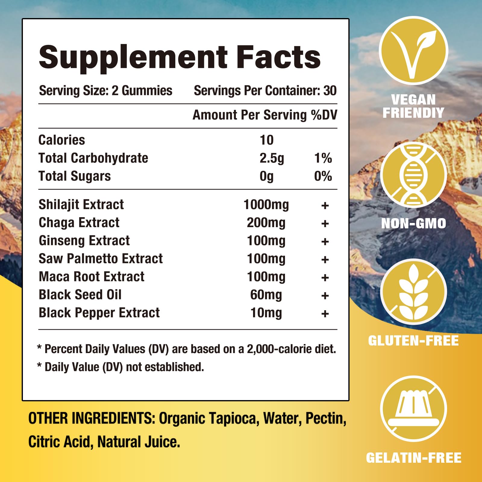 Foto 3 pulgar | Suplemento Sijigood Shilajit Gummies 120 Con Sabor A Bayas Mixtas - Venta Internacional.