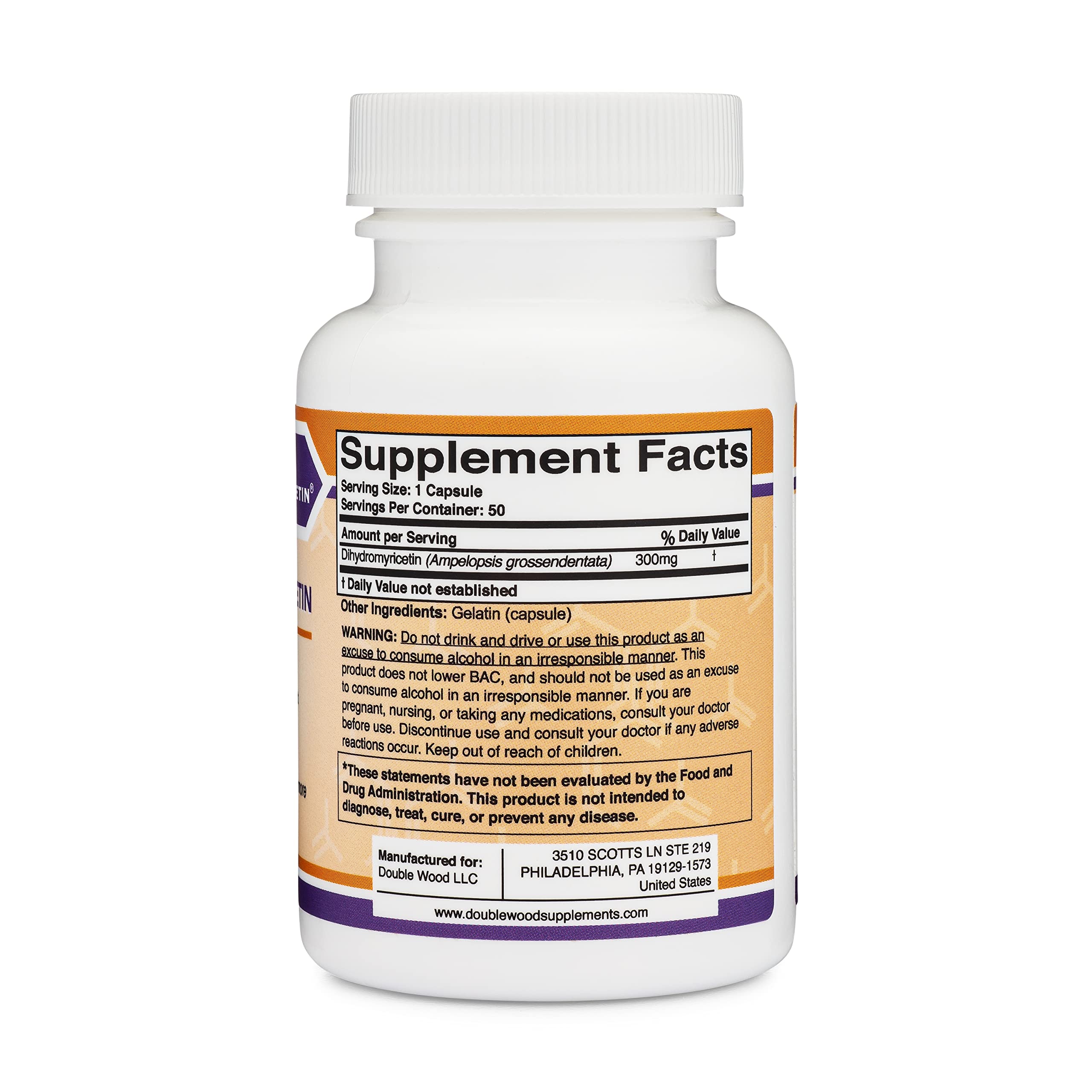Foto 2 | Suplemento De Apoyo Hepático Double Wood Dhm 300 Mg 50 Cápsulas - Venta Internacional.