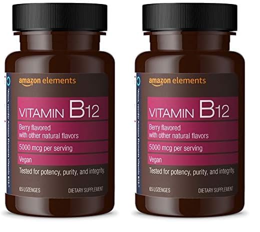 Suplemento Amazon Elements De Vitamina B12 Y Metilcobalamina 5000 Mcg - Venta Internacional.