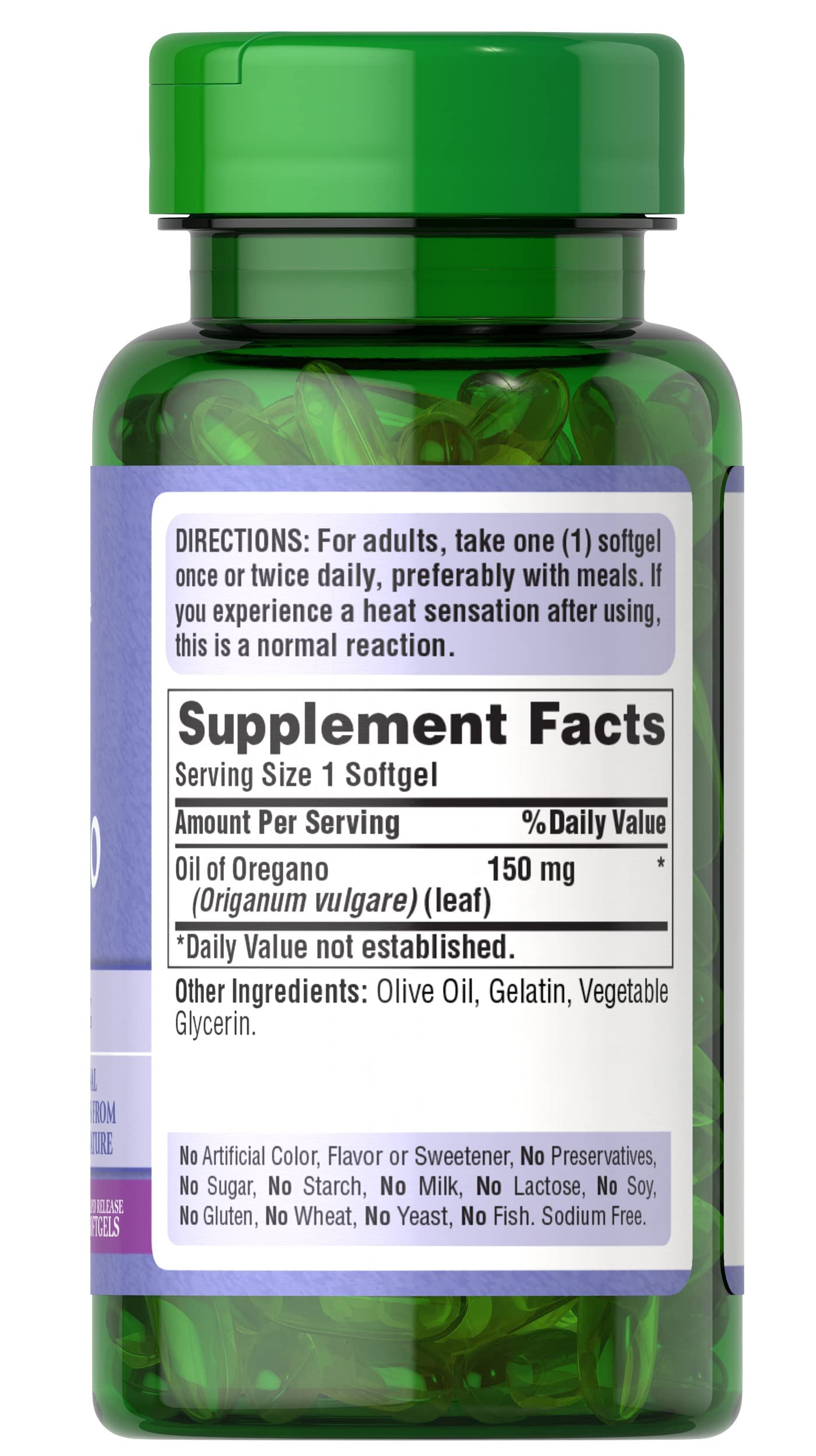 Foto 4 pulgar | Suplemento De Extracto De Aceite De Orégano Puritan's Pride, 150 Mg, 360 Cápsulas - Venta Internacional.