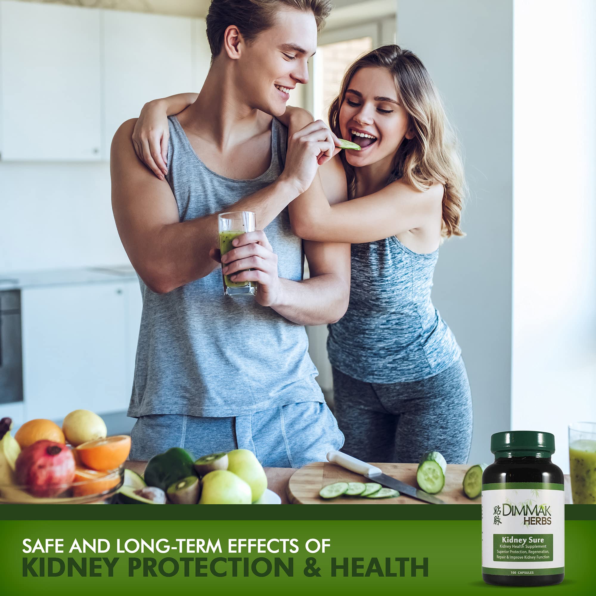 Foto 6 pulgar | Suplemento De Salud Dimmak Herbs Kidney Sure 100 Cápsulas 400 Mg - Venta Internacional.