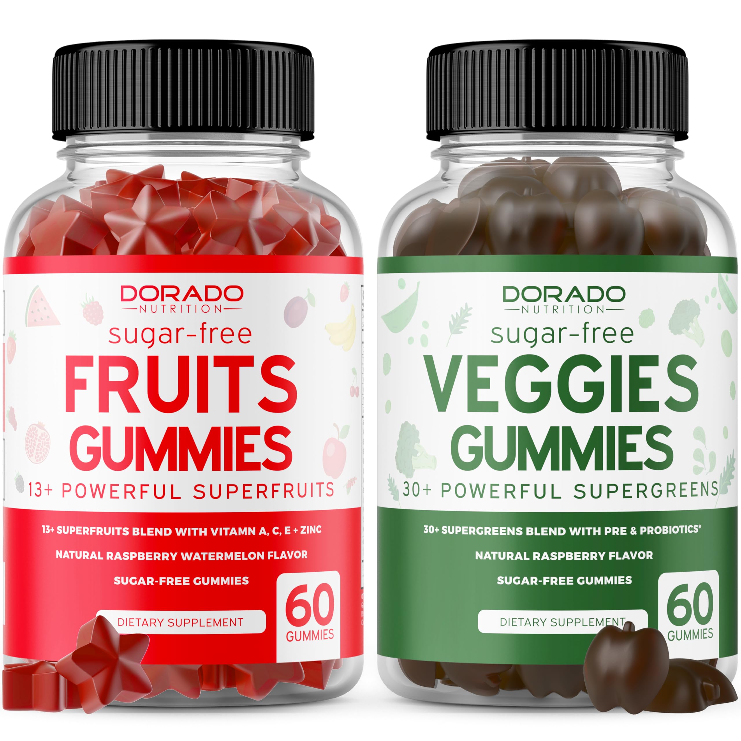 Foto 2 pulgar | Gomitas De Frutas Y Verduras Supplement Dorado Nutrition 120 - Venta Internacional.