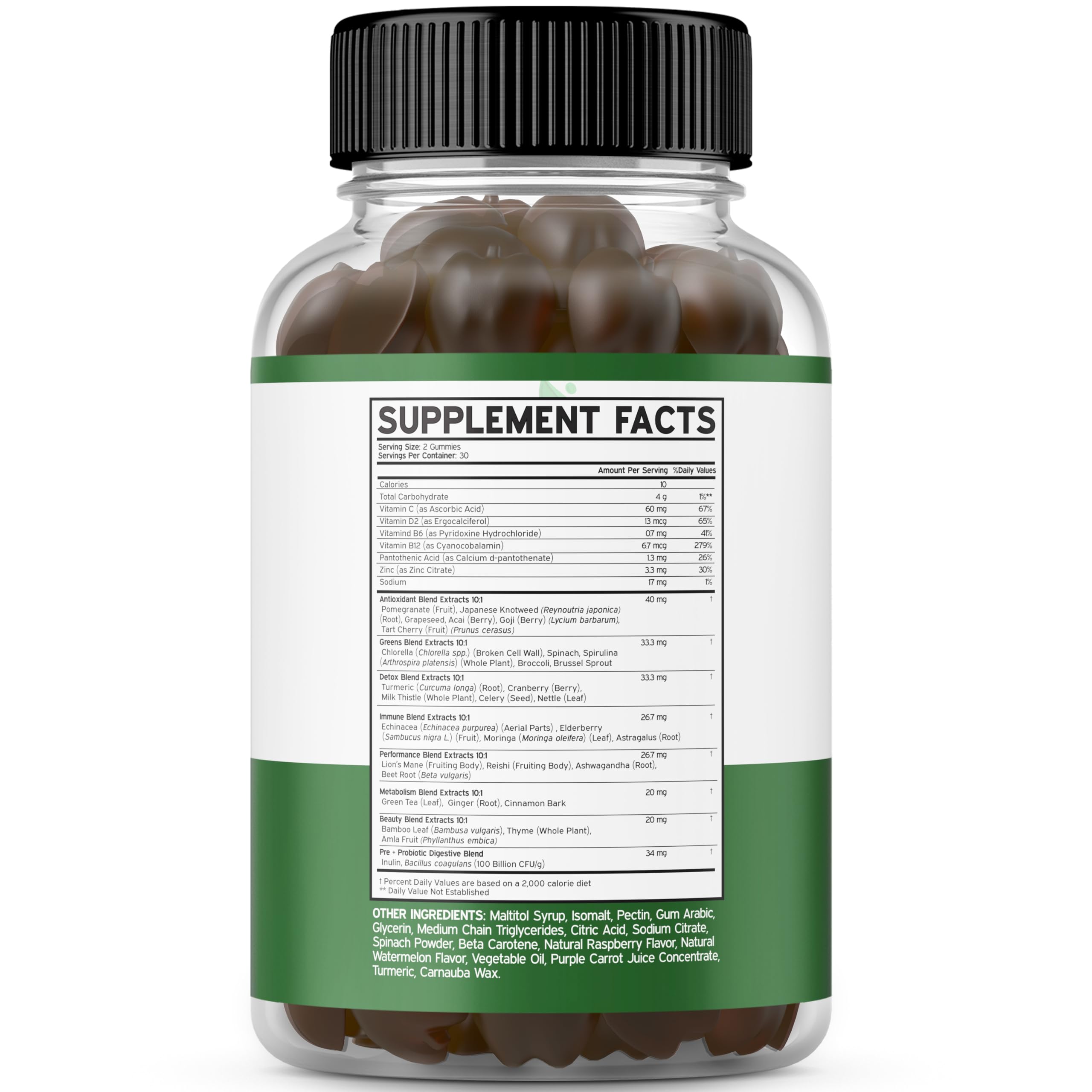 Foto 4 pulgar | Gomitas De Frutas Y Verduras Supplement Dorado Nutrition 120 - Venta Internacional.