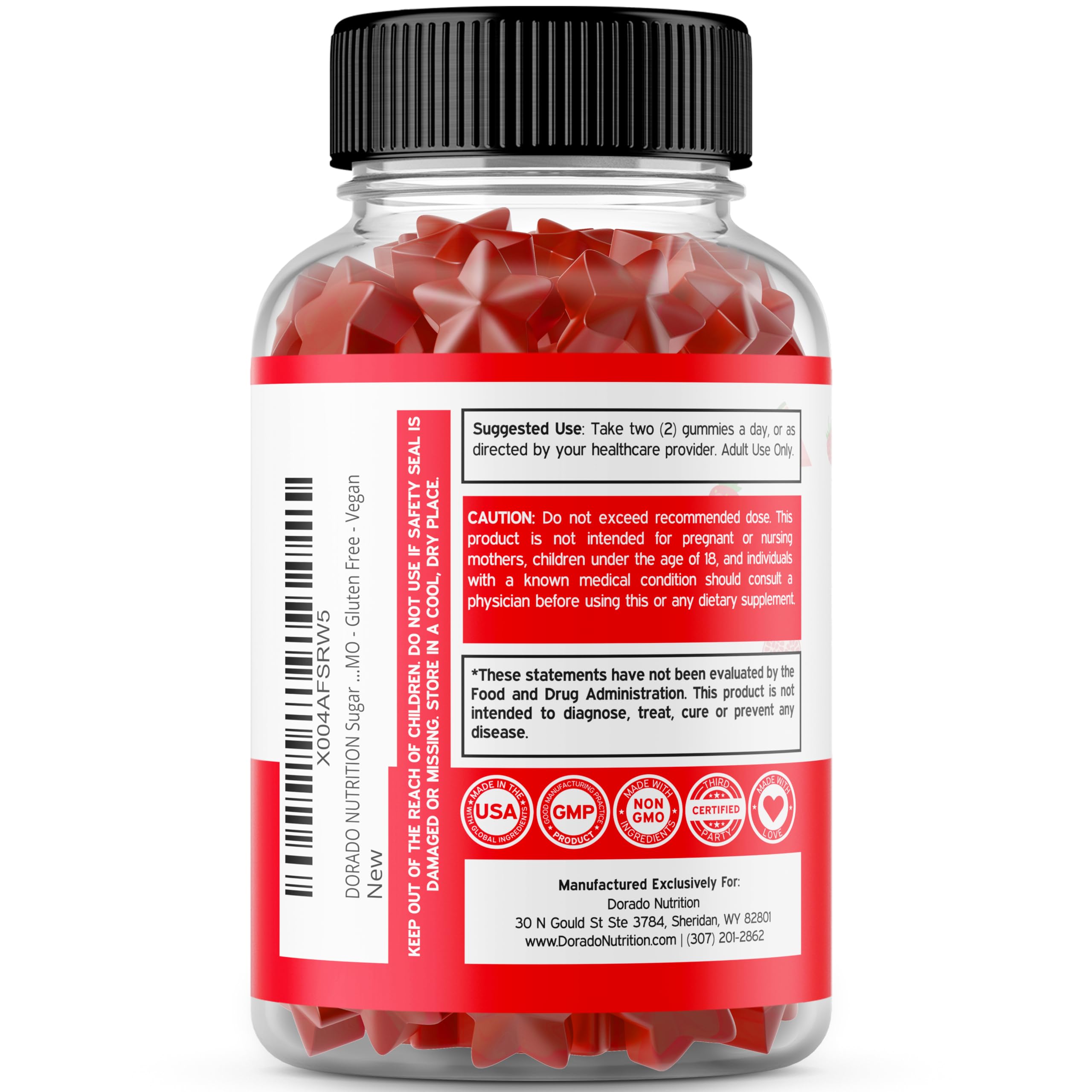 Foto 5 pulgar | Gomitas De Frutas Y Verduras Supplement Dorado Nutrition 120 - Venta Internacional.